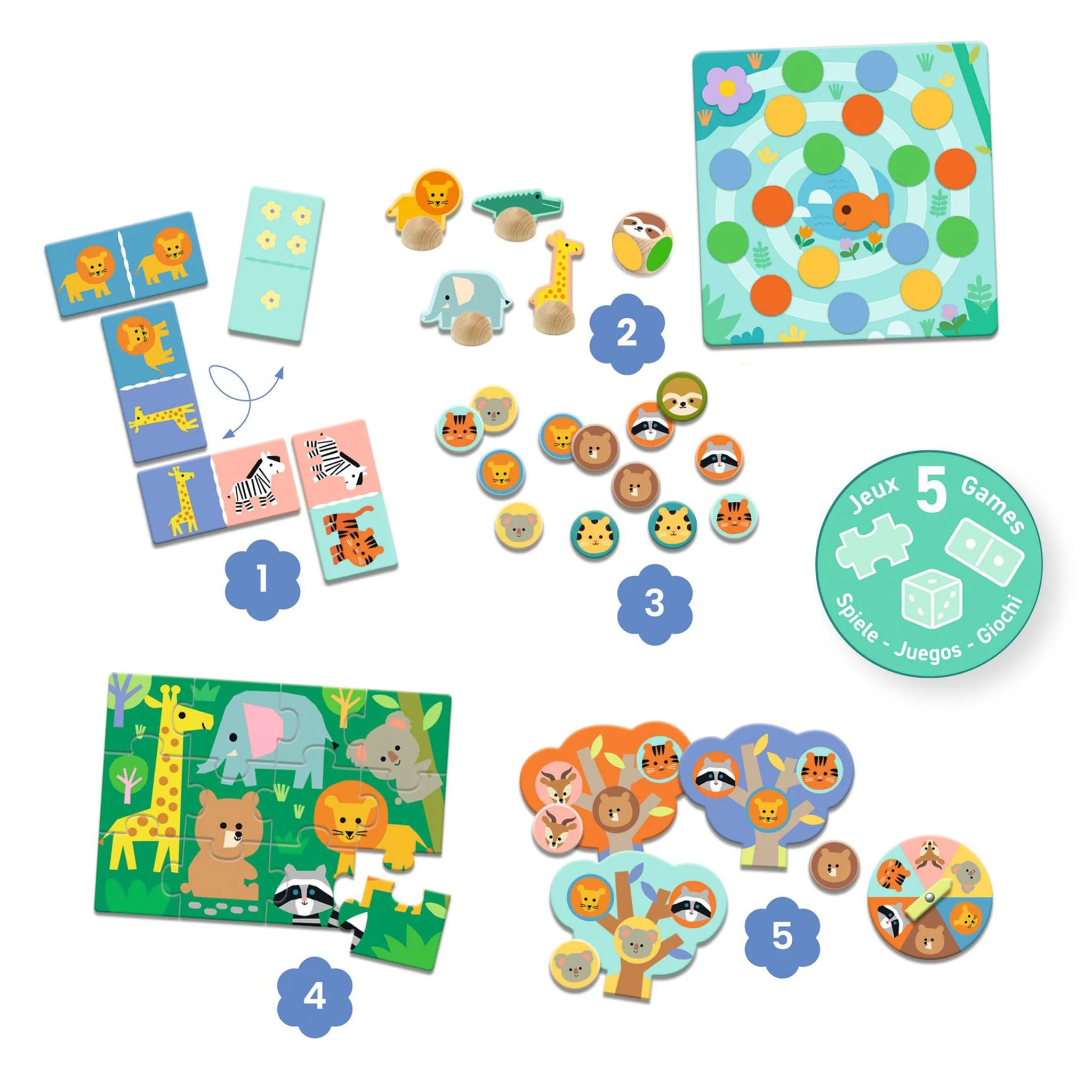 5 jeux  - Animaux De La Savane - Image 2
