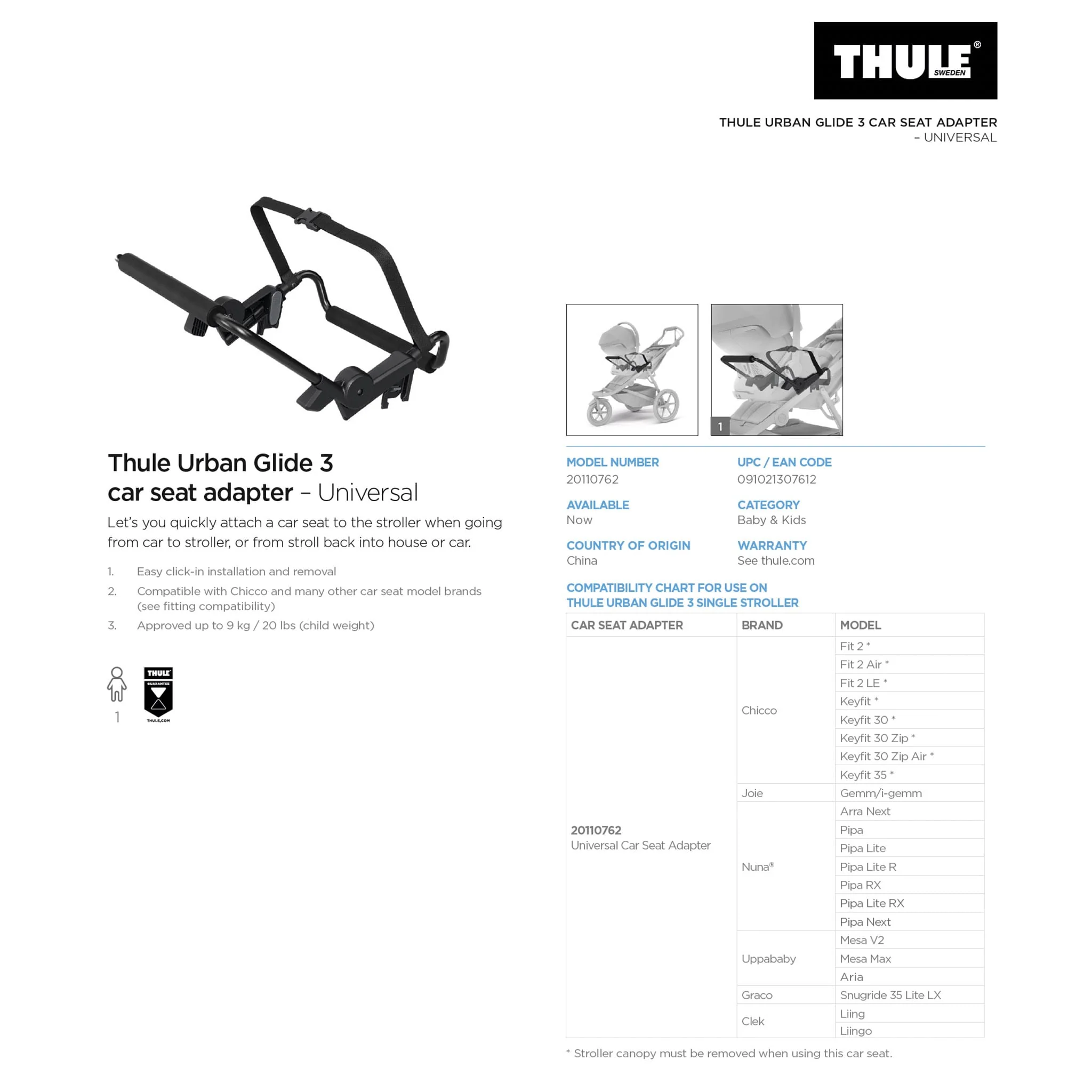 Adaptateur pour Urban Glide 3 / Urban Glide 4 Universel - Image 3