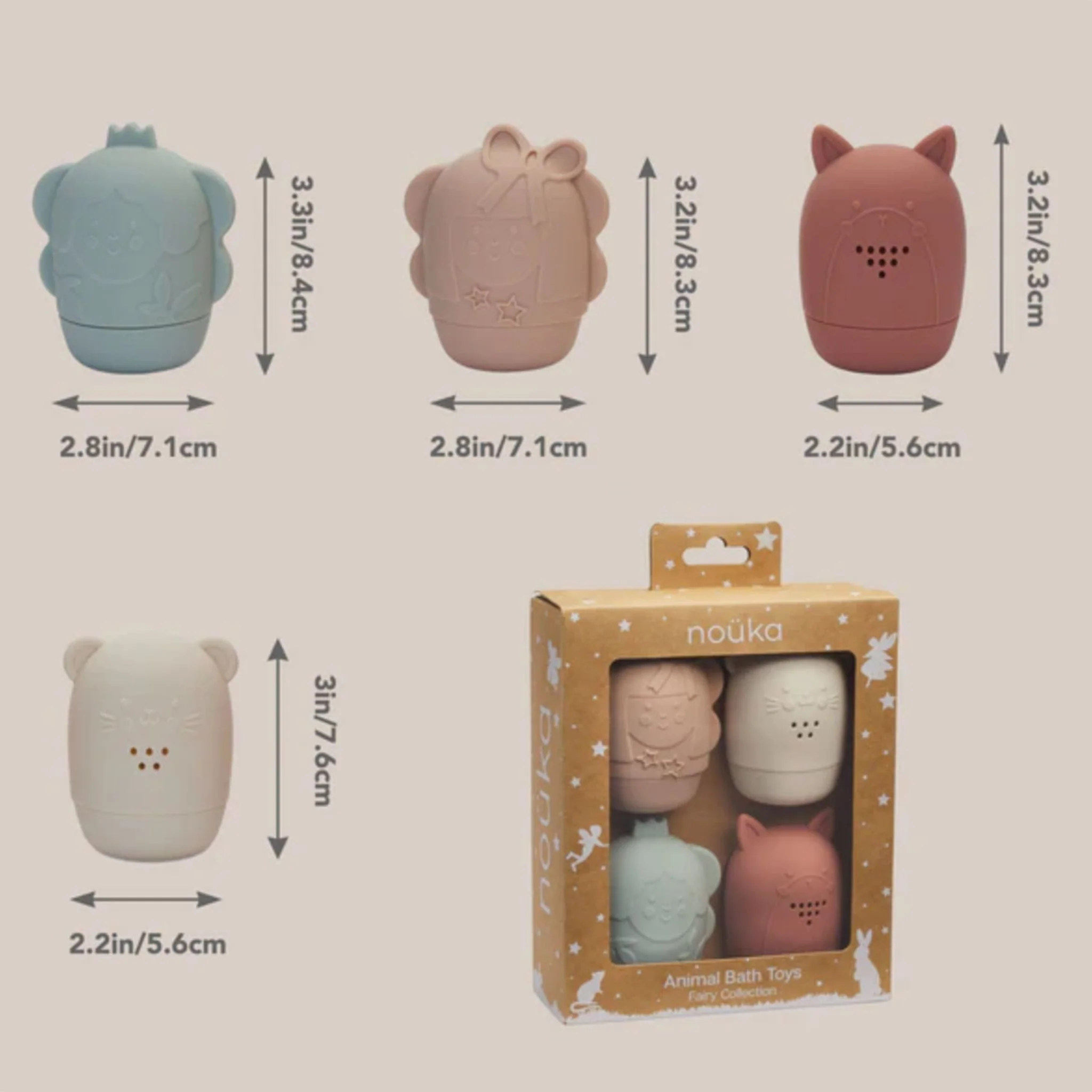 Jouets de Bain (4) Animaux Collection Fée - Fairy Sparkles - Image 6