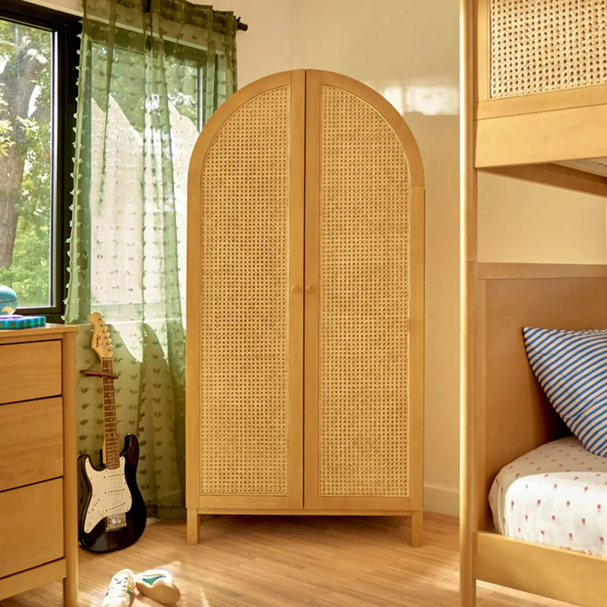 Armoire Bondi en rotin - Miel - Image 2