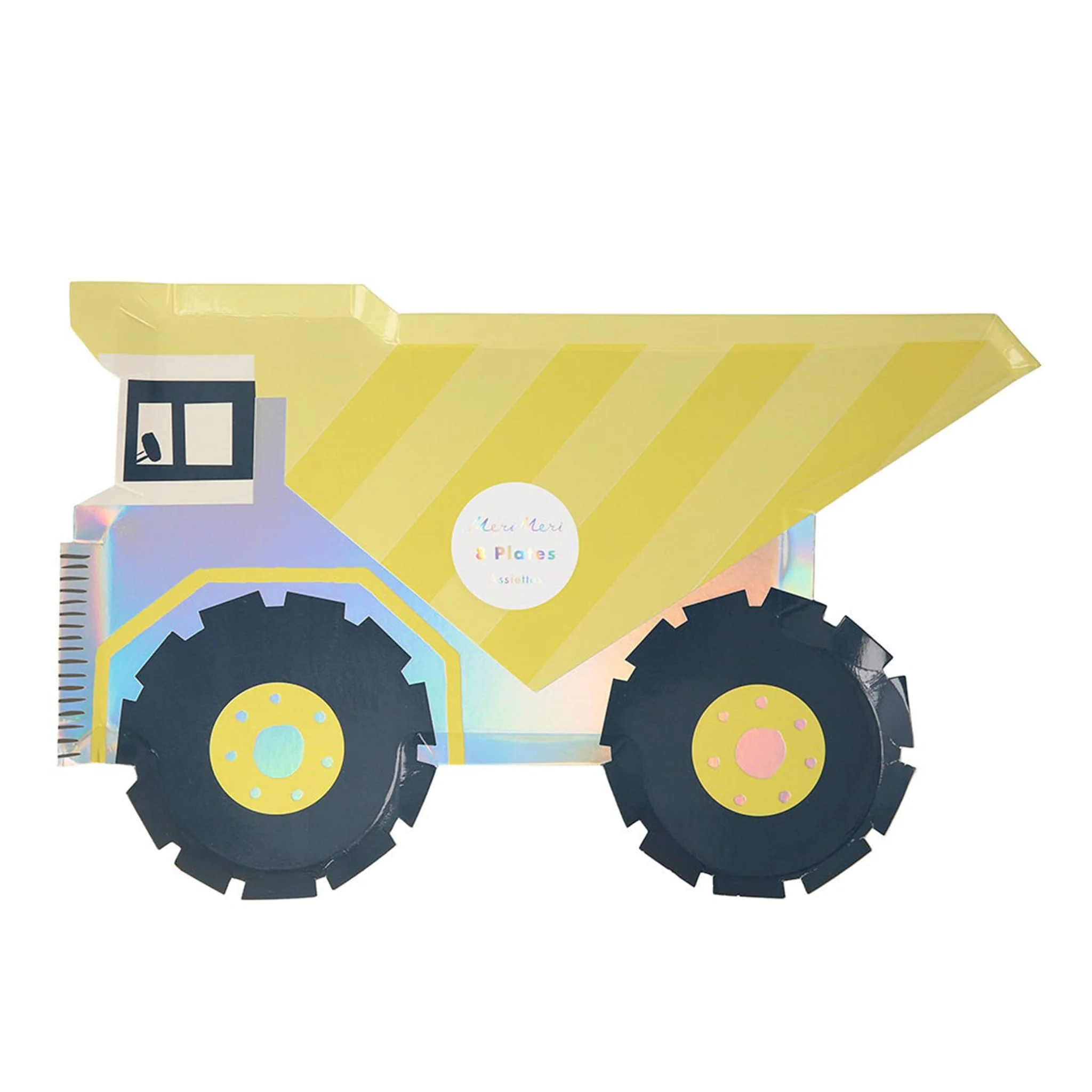 Assiettes de Carton (8) - Camion Benne Construction