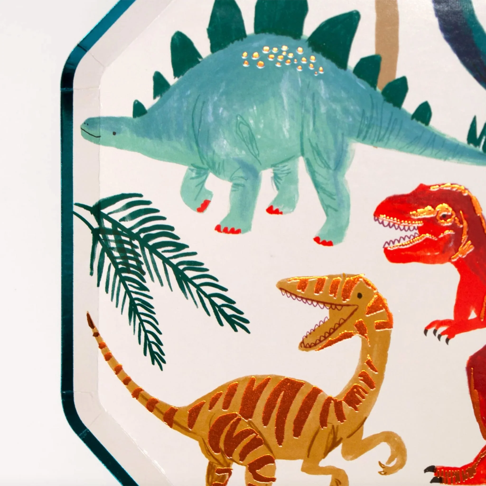 Assiettes de Carton (8) - Royaume Des Dinosaures - Image 2