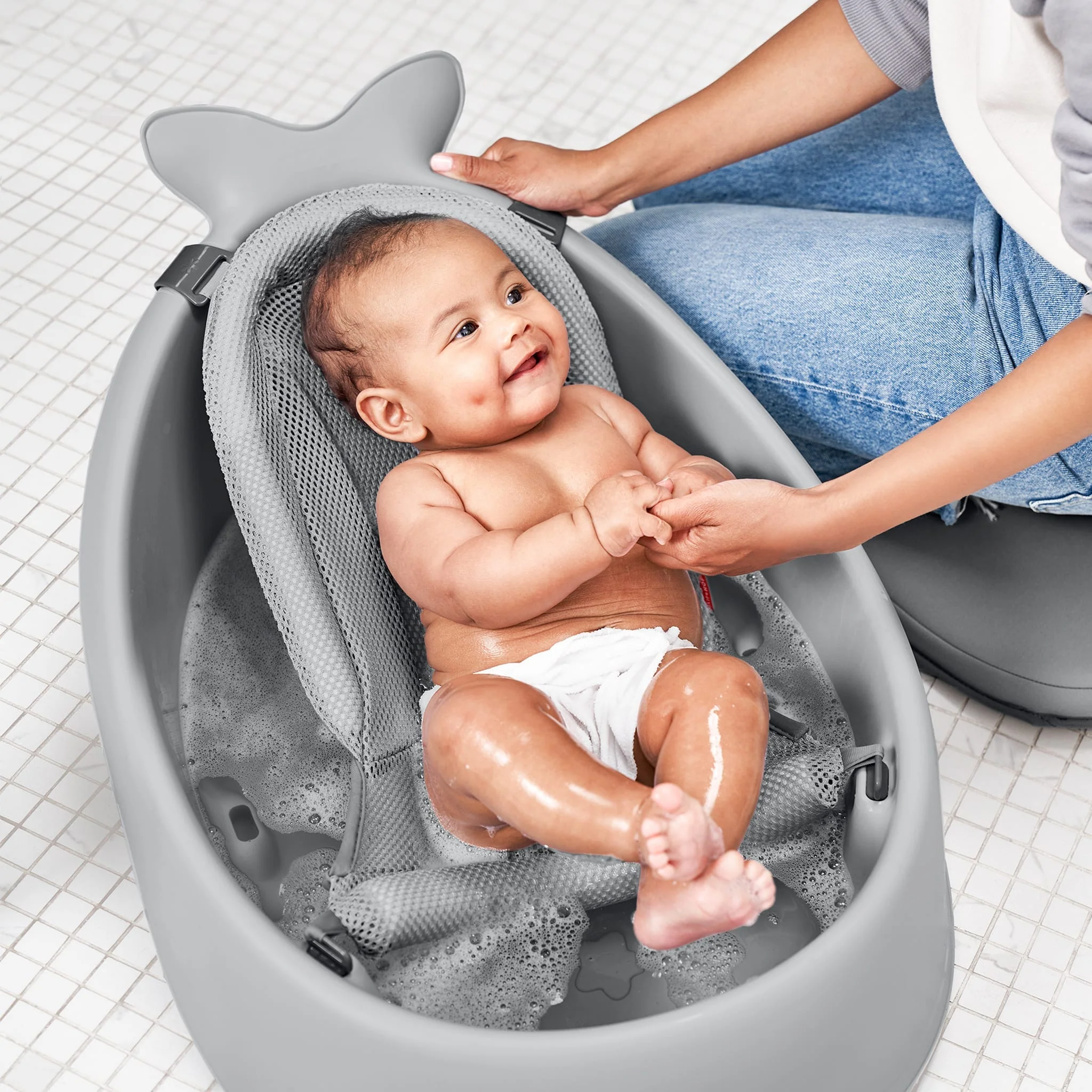 Bain 3 En 1 Smart Sling - Baleine Grise - Image 10