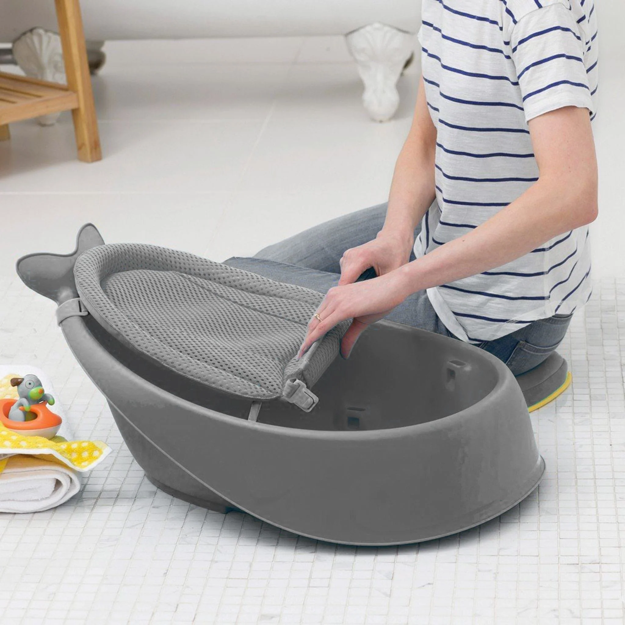 Bain 3 En 1 Smart Sling - Baleine Grise - Image 16