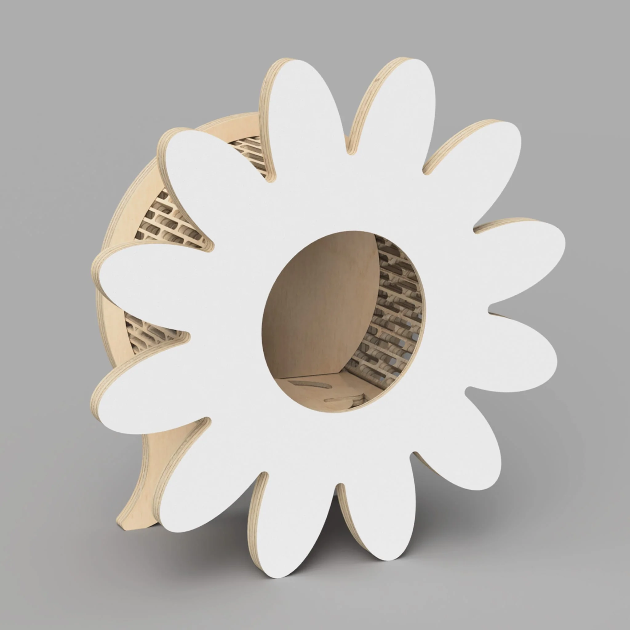 Banque en Bois - Marguerite Blanche