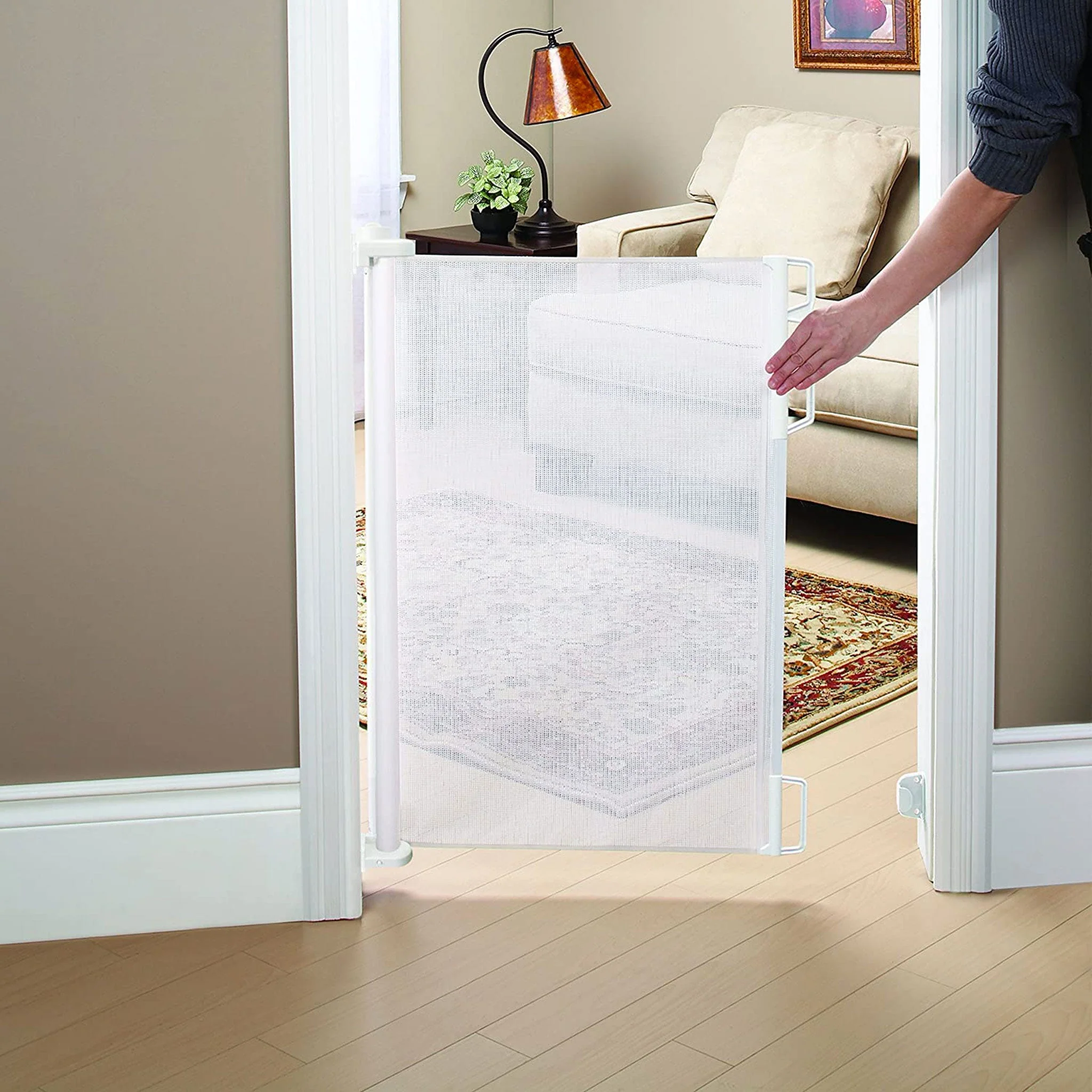 Barrière Rétractable - Blanc - Image 3