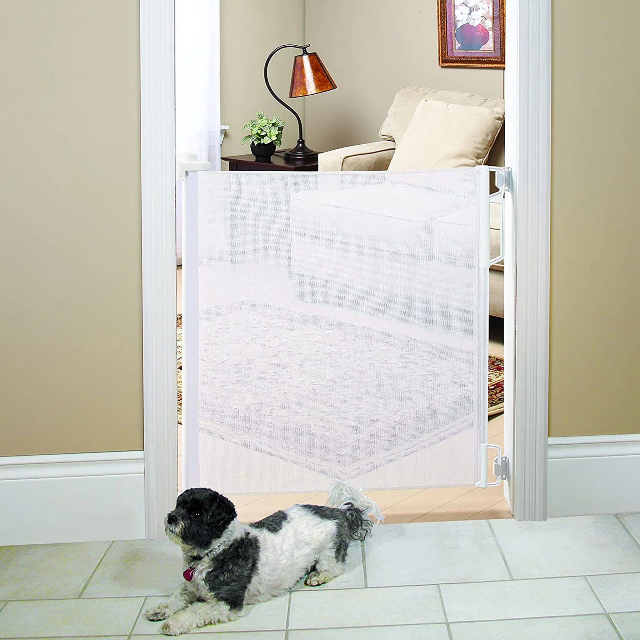 Barrière Rétractable - Blanc - Image 5