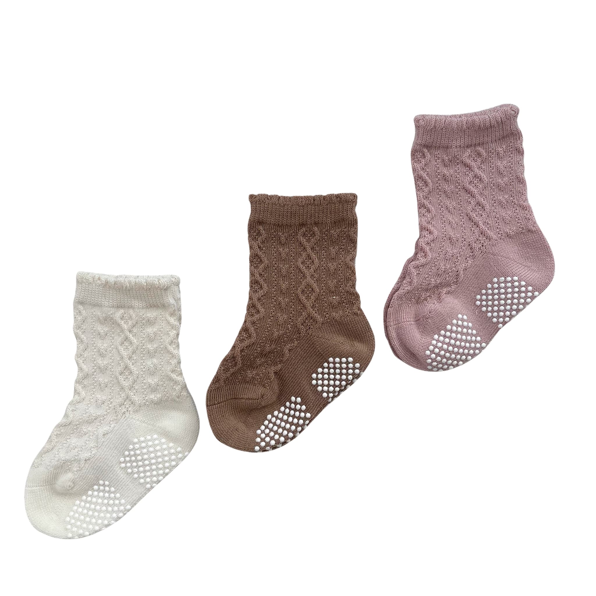 Bas (3) Beige Rose 6-36mois