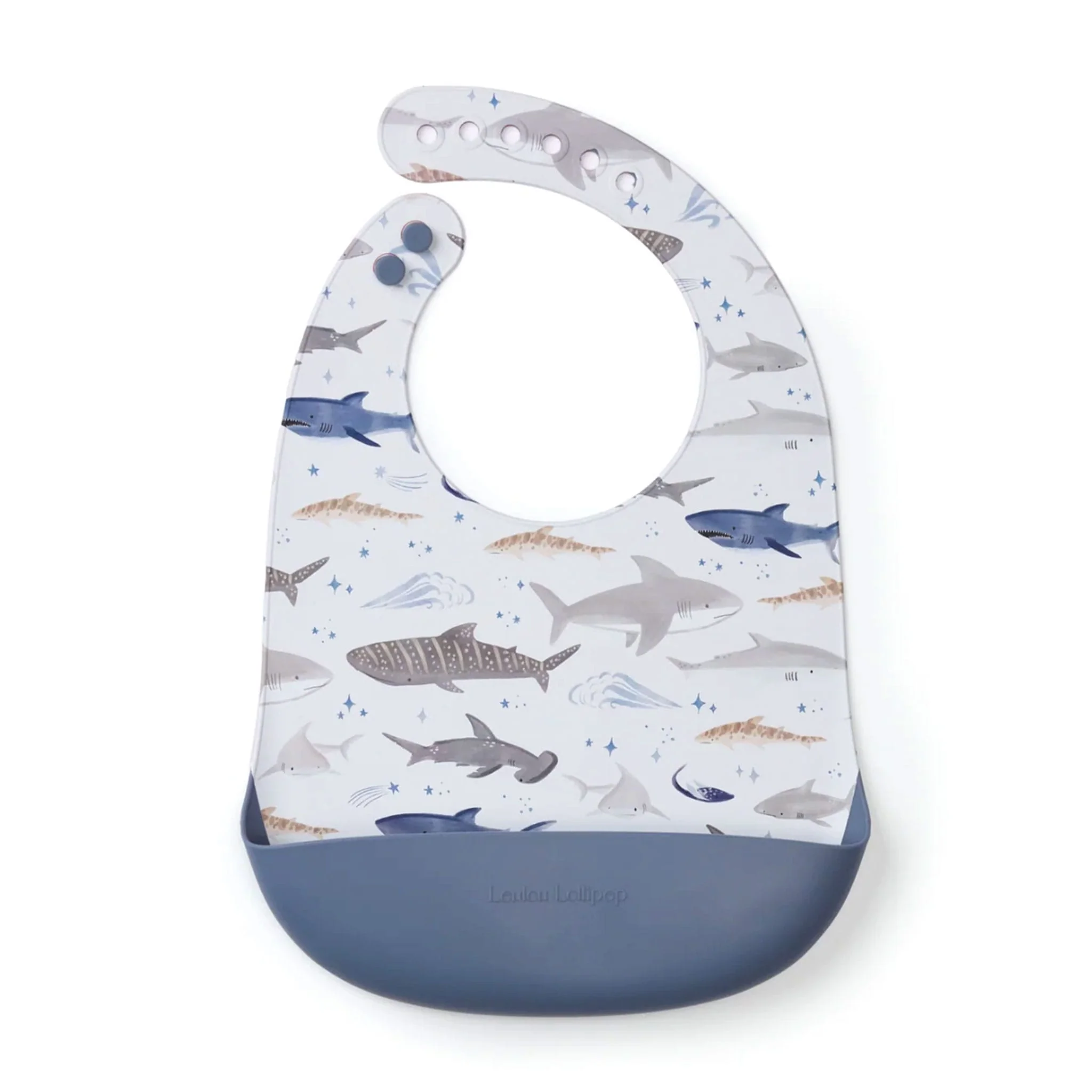 Bavoir en Silicone - Motifs Requins