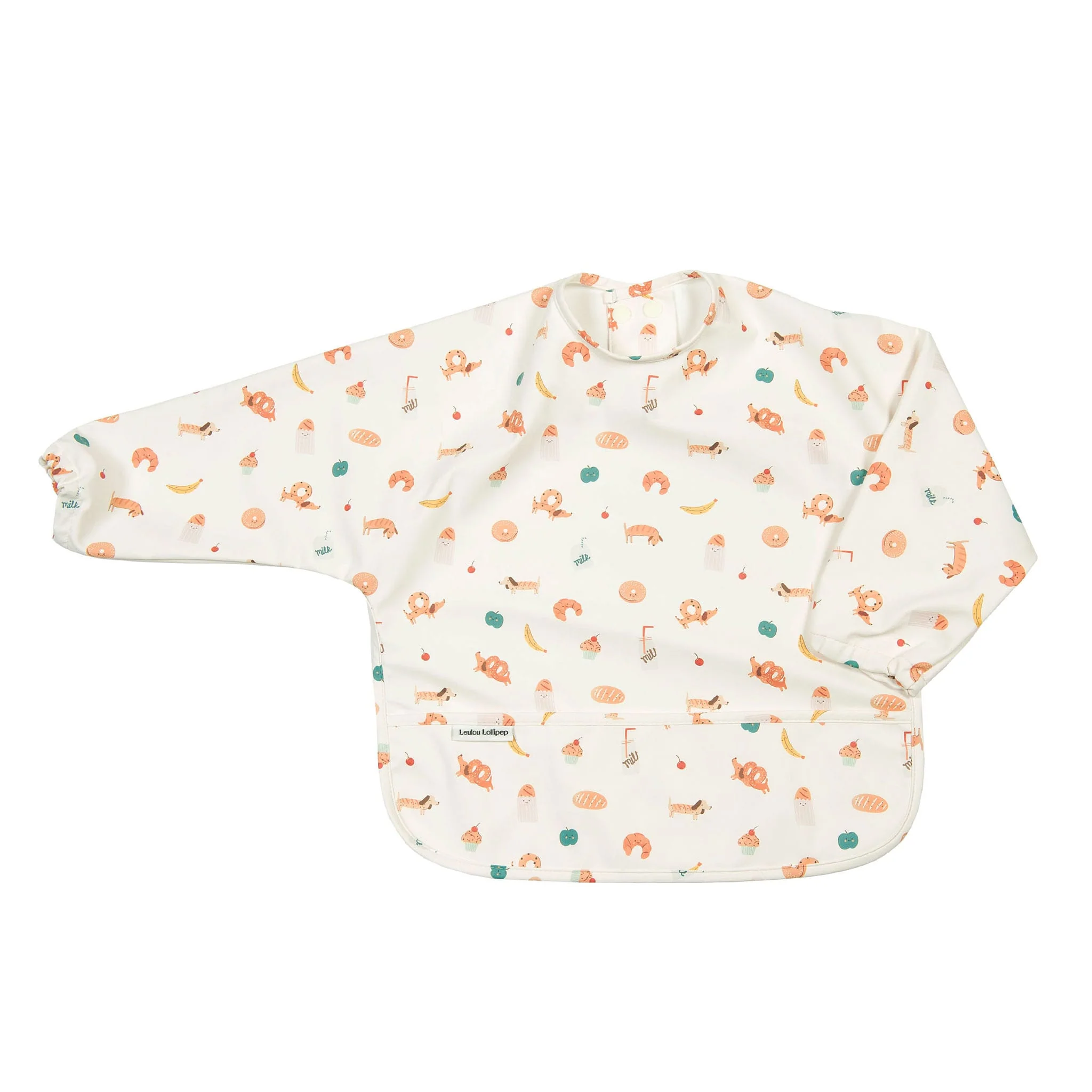 Bavoir Manches Longues Imperméable - Déjeuner