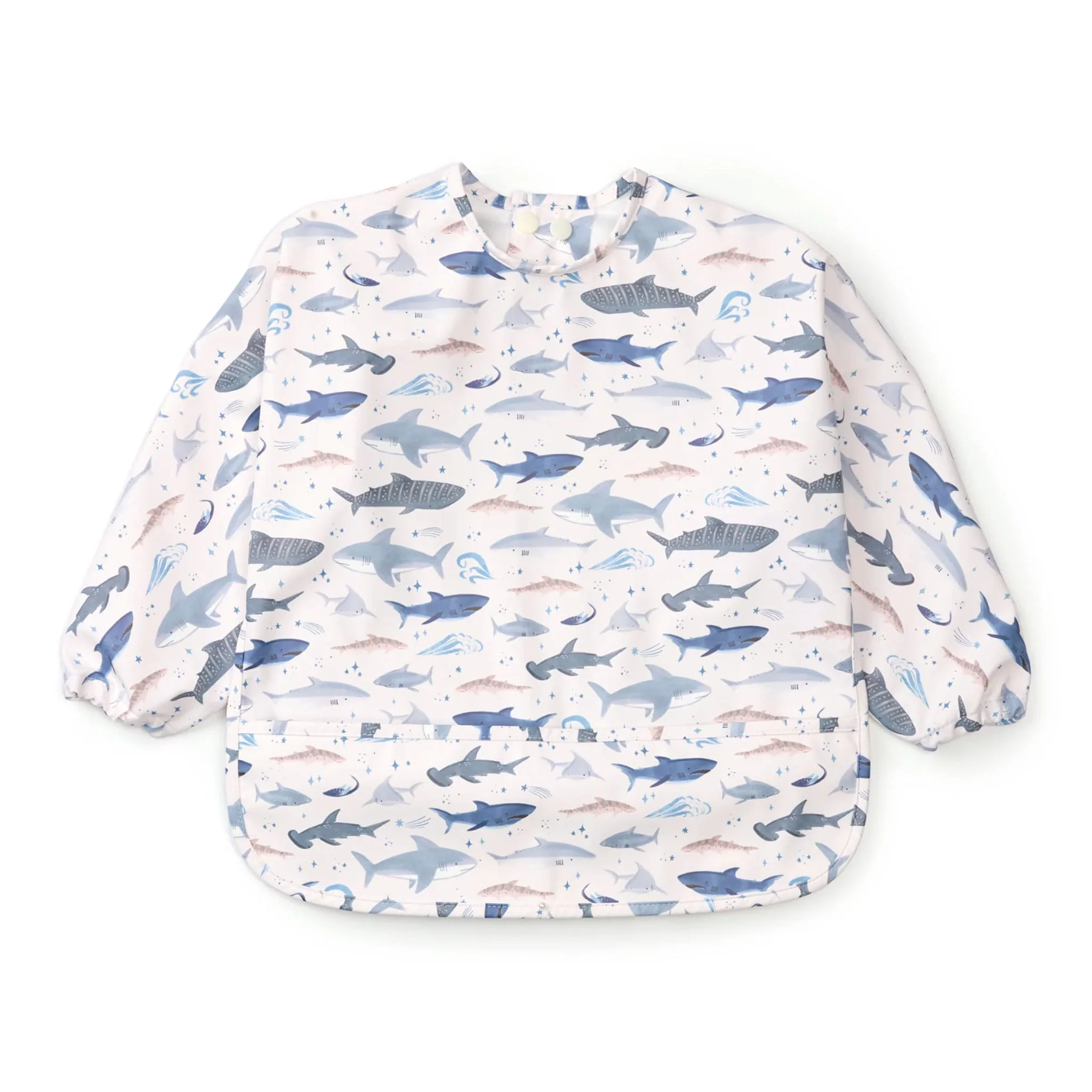 Bavoir Manches Longues Imperméable - Requins