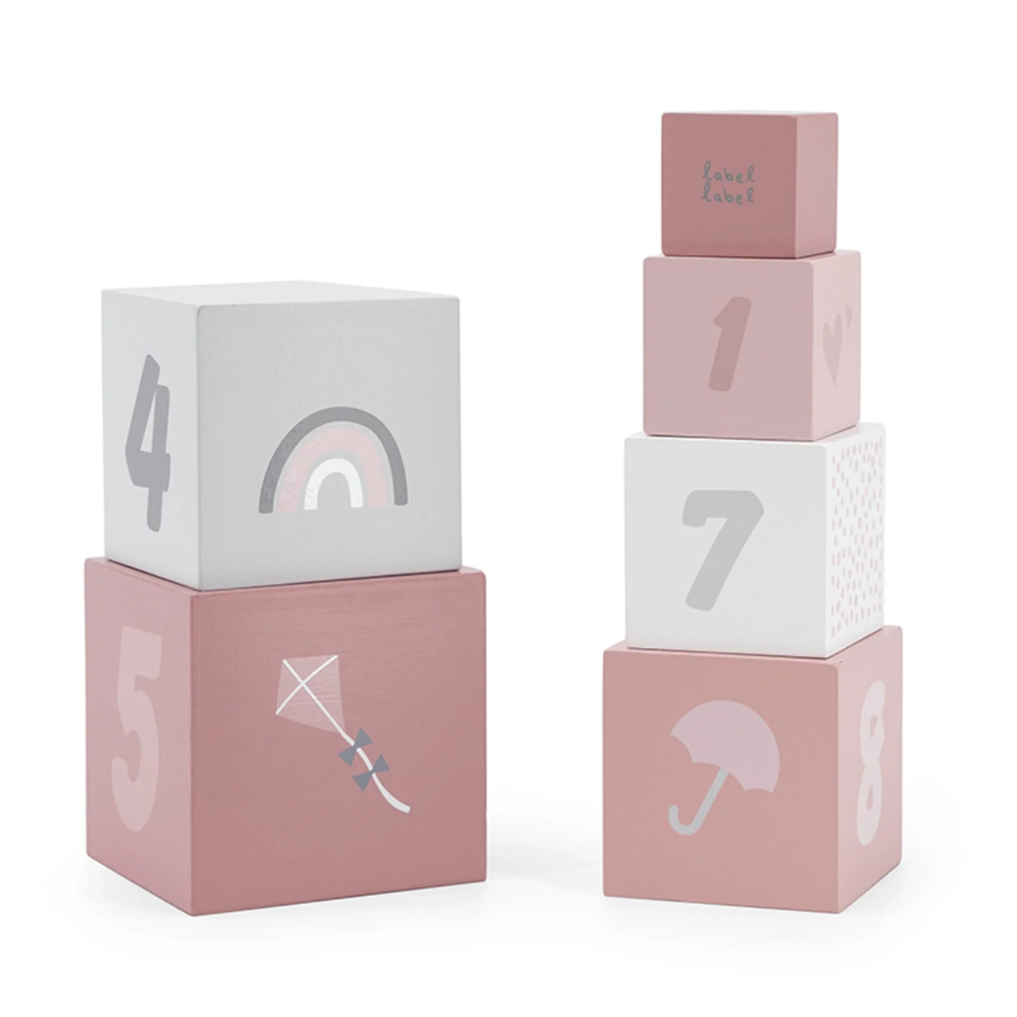 Blocs À Empiler Numéros - Rose - Image 4