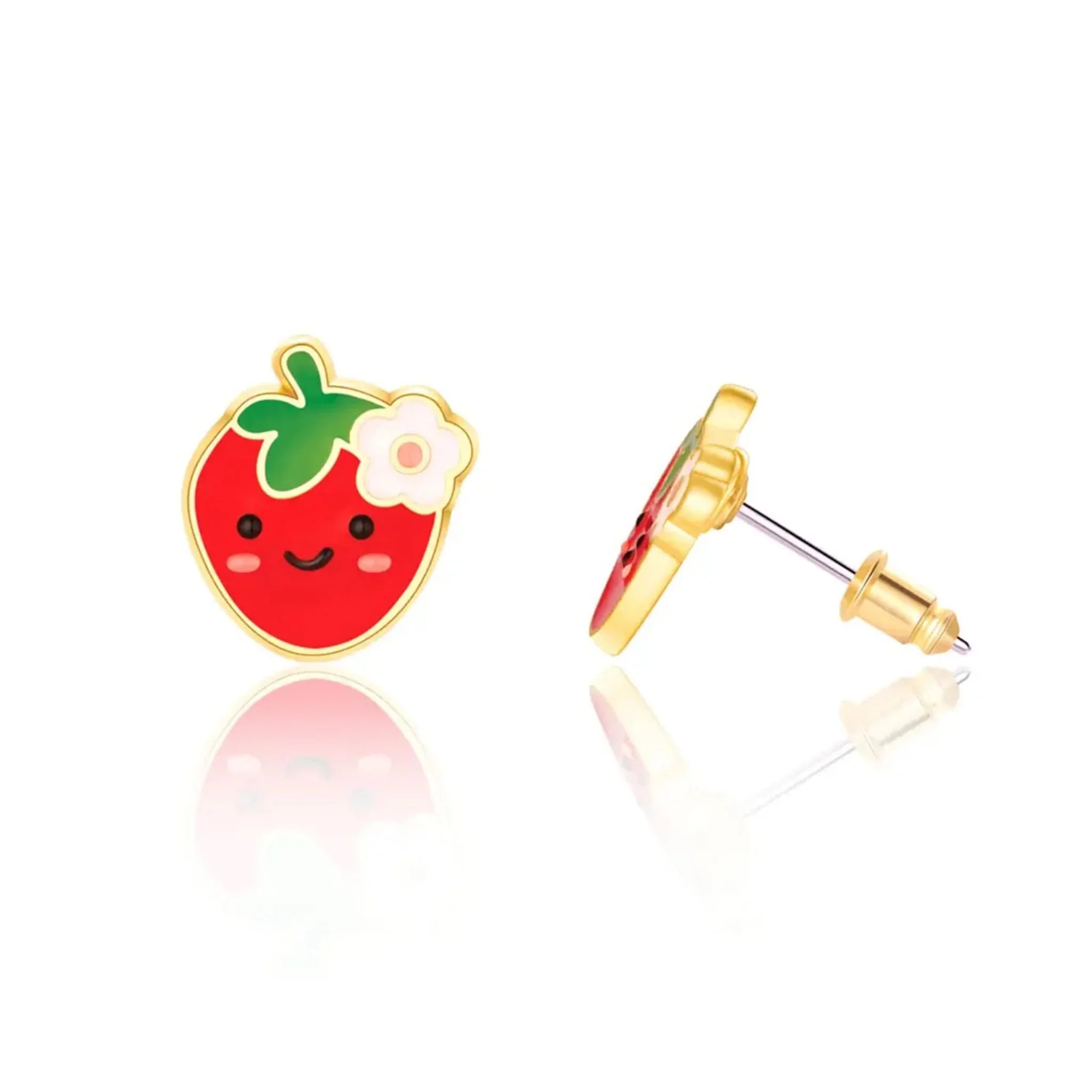 Boucles d'Oreille - Fraise - Image 2