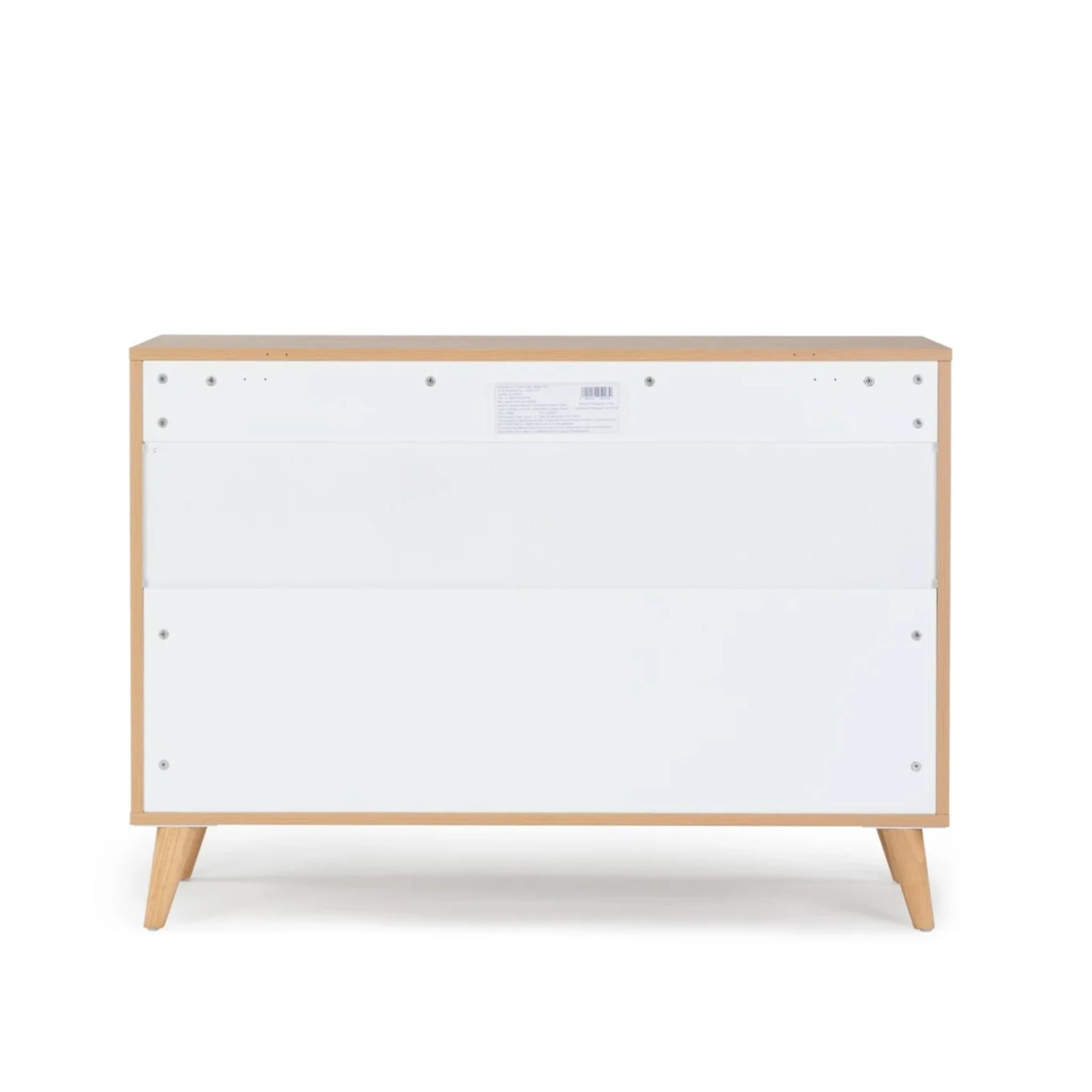 Commode 3 Tiroirs Austin - Blanc / ChĂȘne rouge - Image 6
