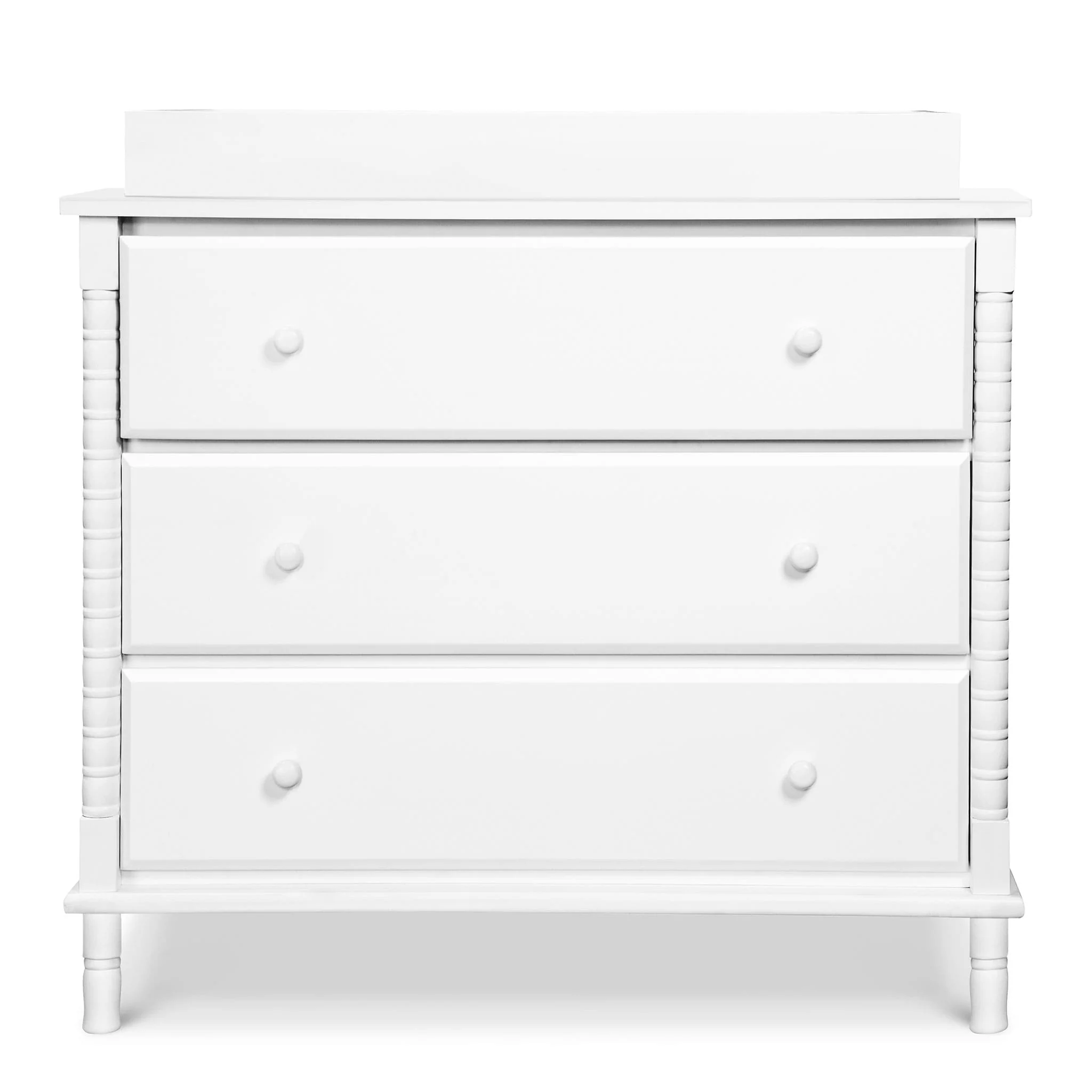 Commode 3 Tiroirs Jenny Lind Spindle - Blanc - Image 3