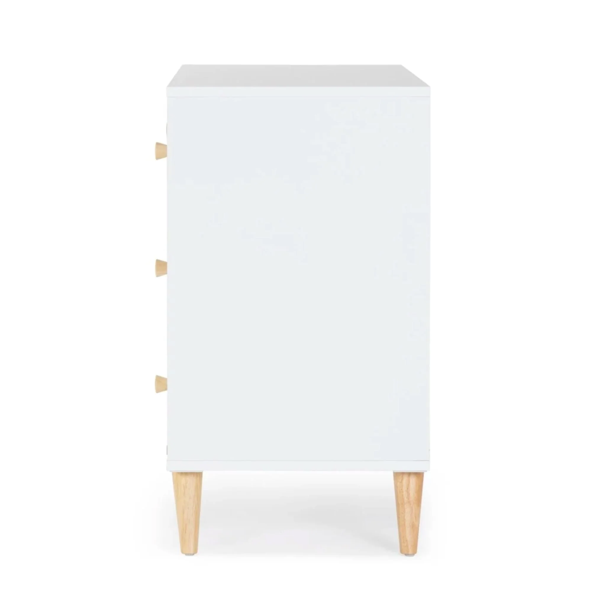 Commode 3 Tiroirs Austin - Blanc / Naturel - Image 5