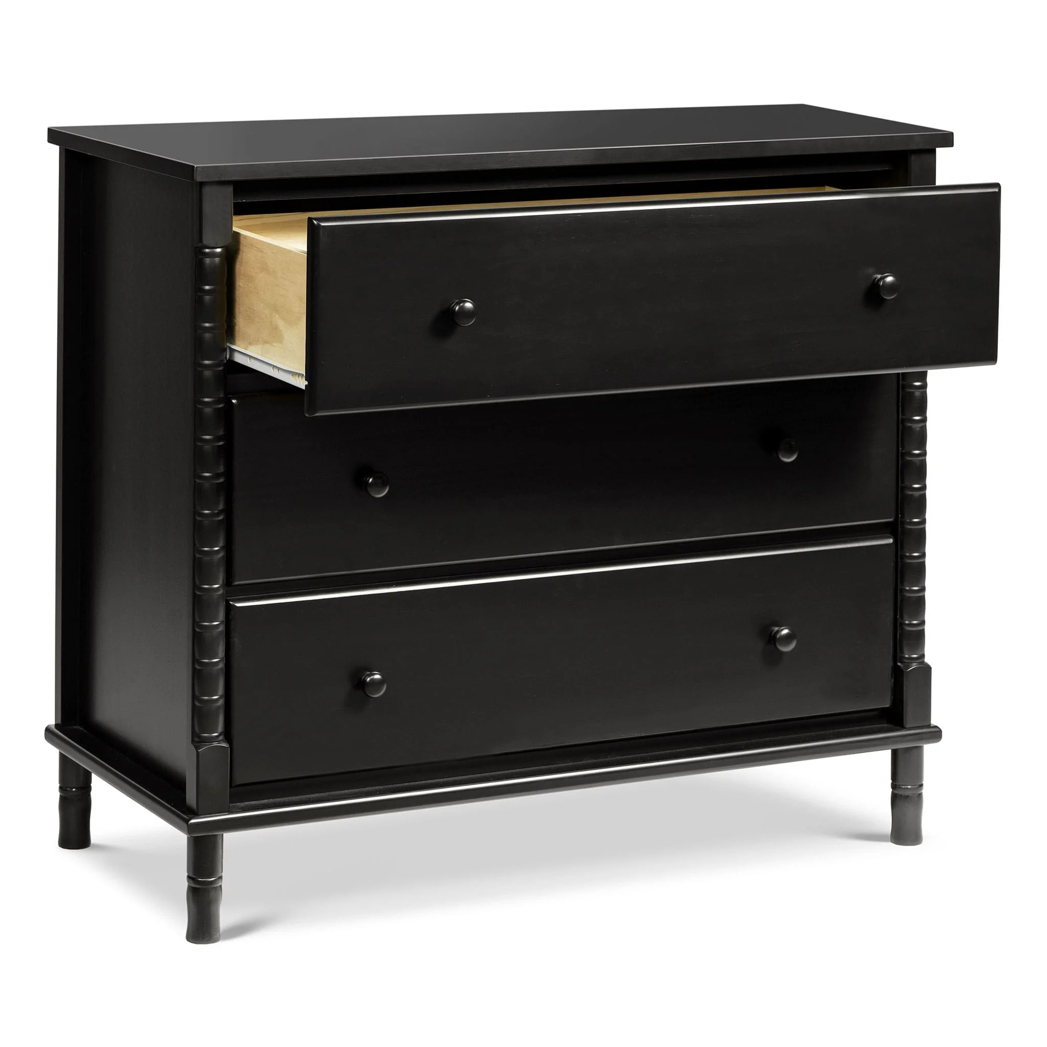 Commode 3 Tiroirs Jenny Lind Spindle - Ébène - Image 3