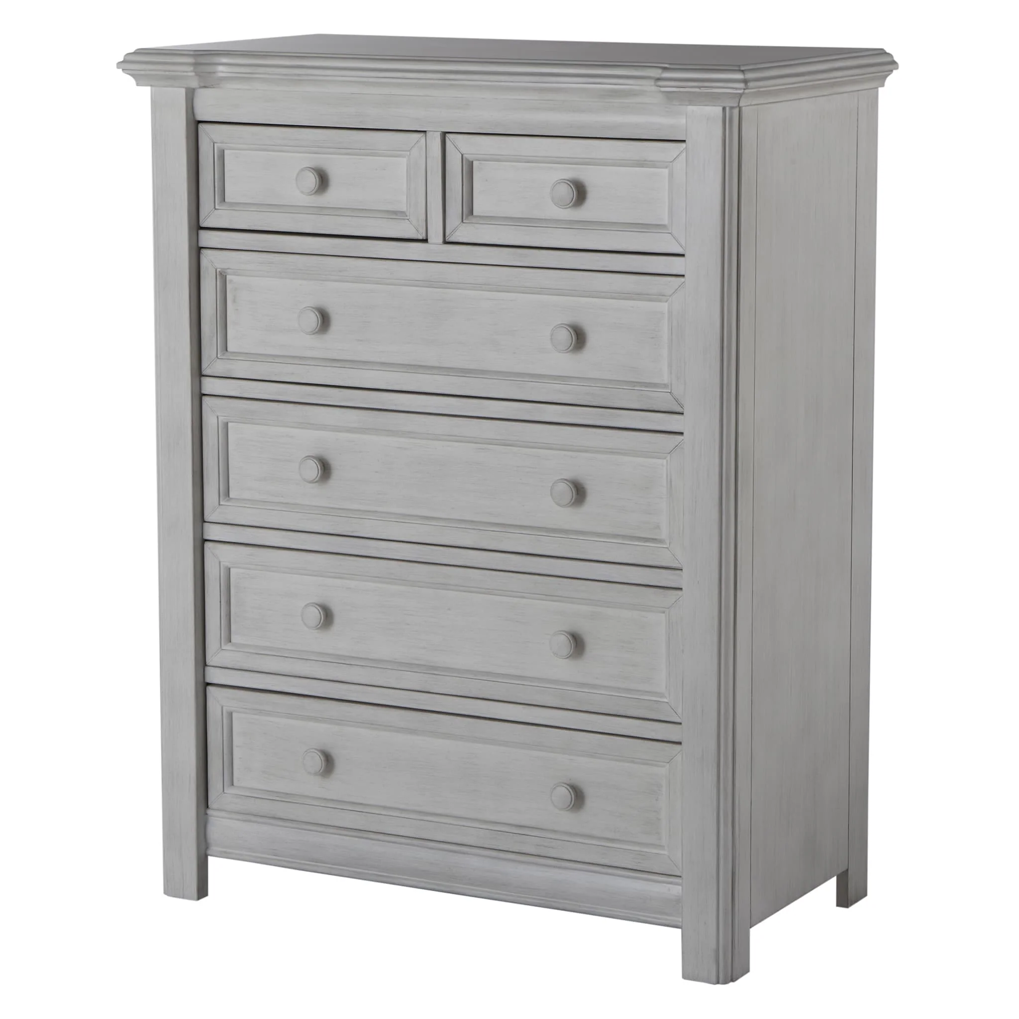 Commode 5 Tiroirs Cristallo Blanc Vintage