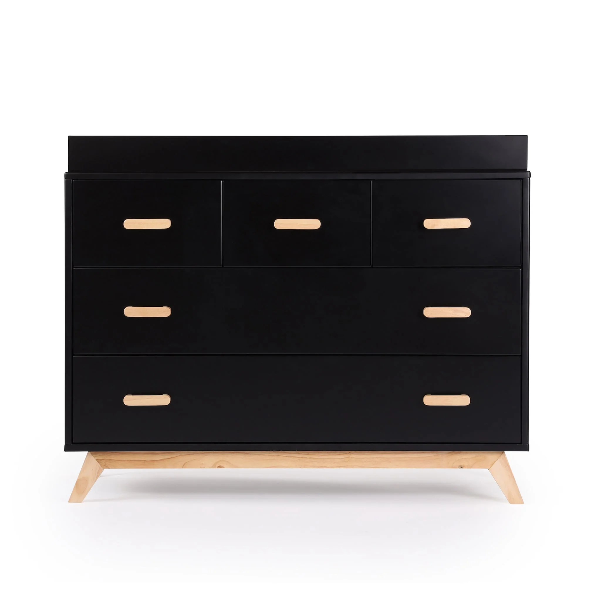 Commode 5 tiroirs Soho - Noir / Naturel - Image 7