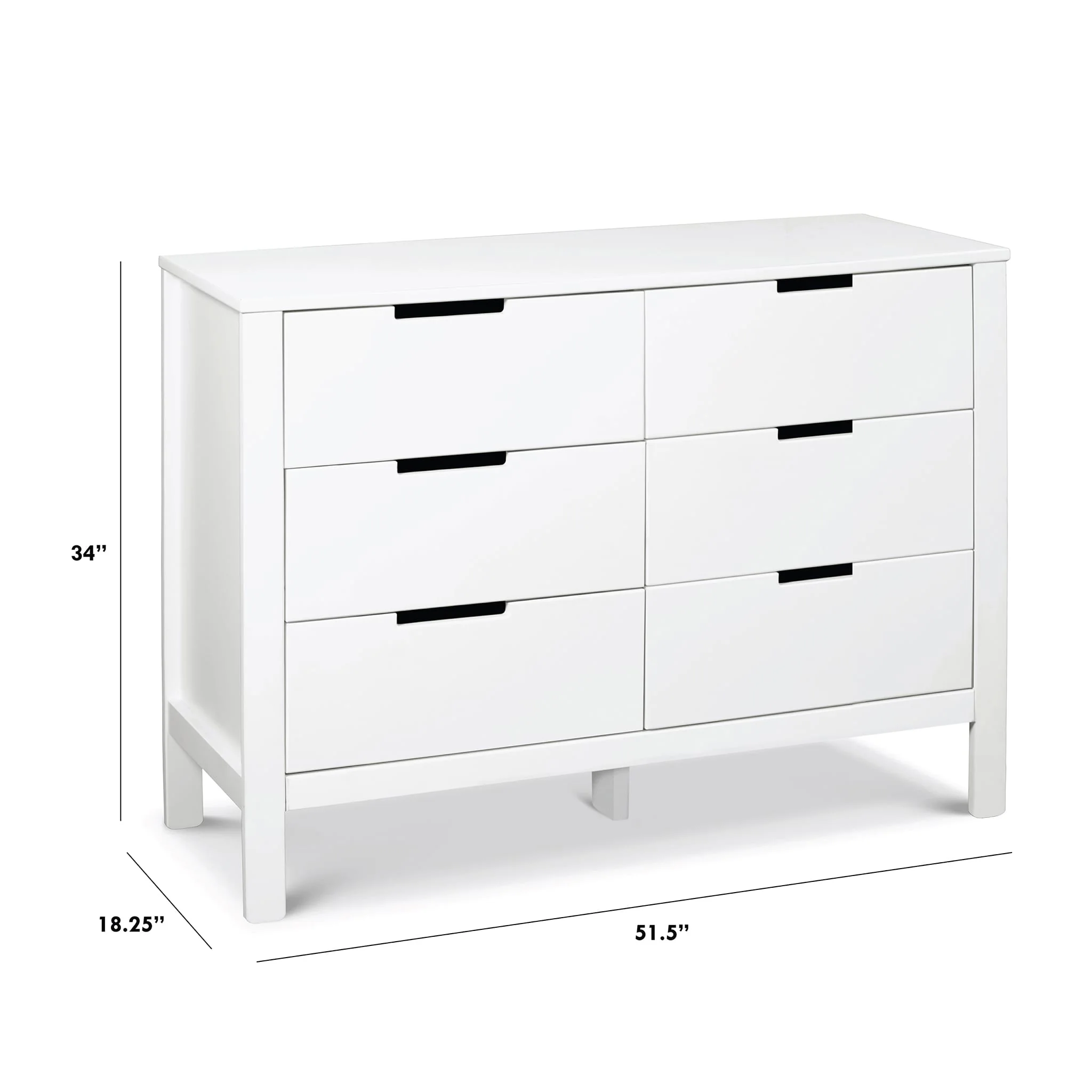 Commode 6 Tiroirs Colby - Blanc - Image 4