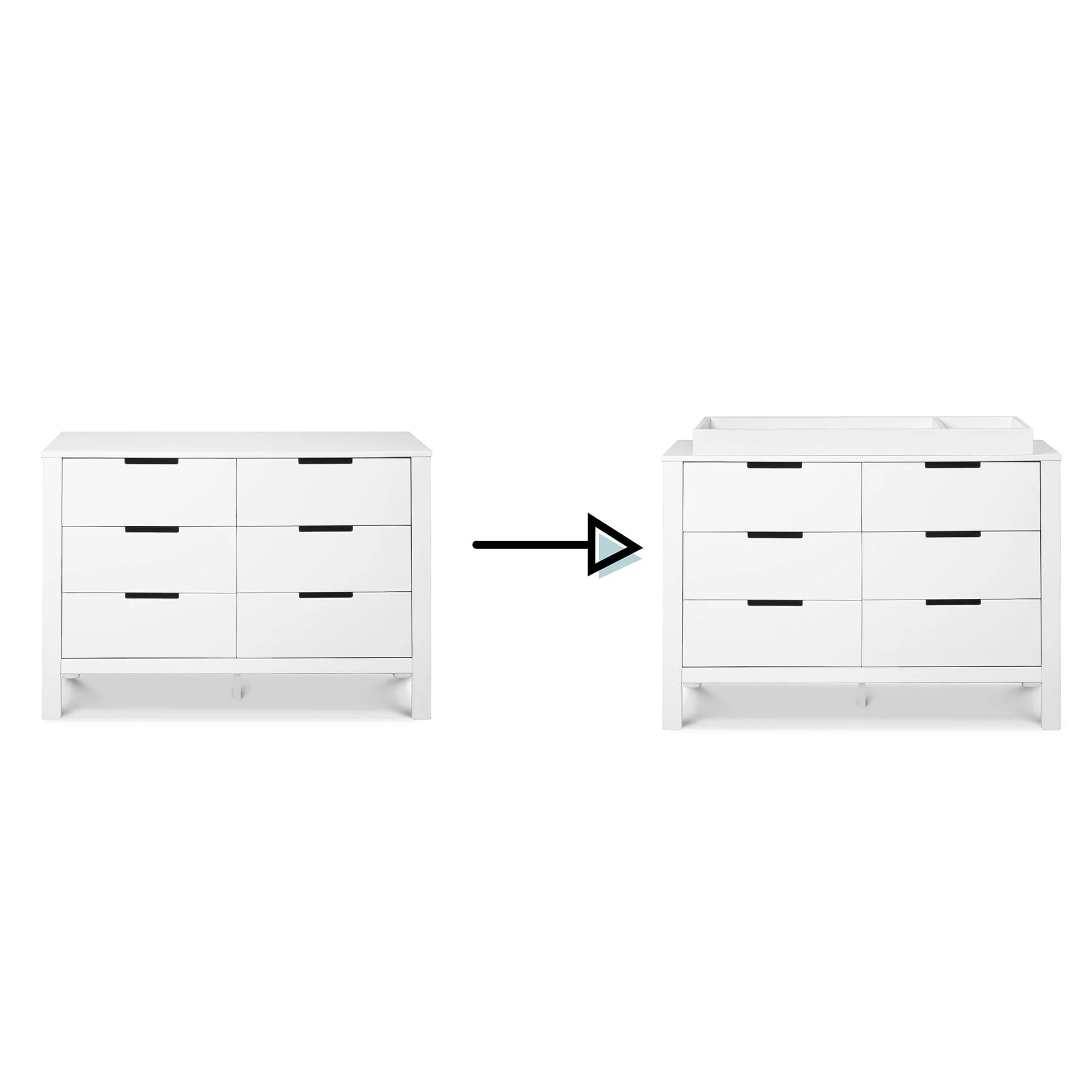 Commode 6 Tiroirs Colby - Blanc - Image 6