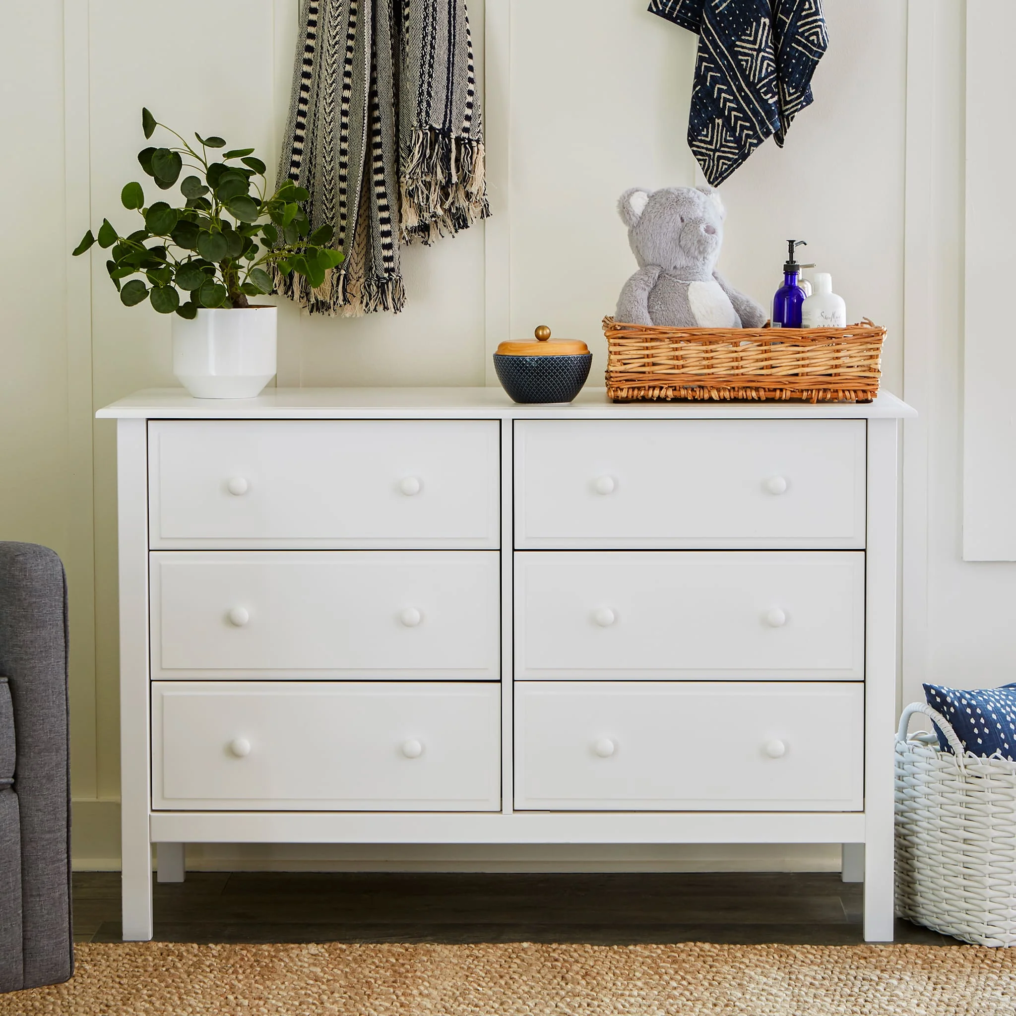 Commode 6 Tiroirs Jayden - Blanc - Image 2