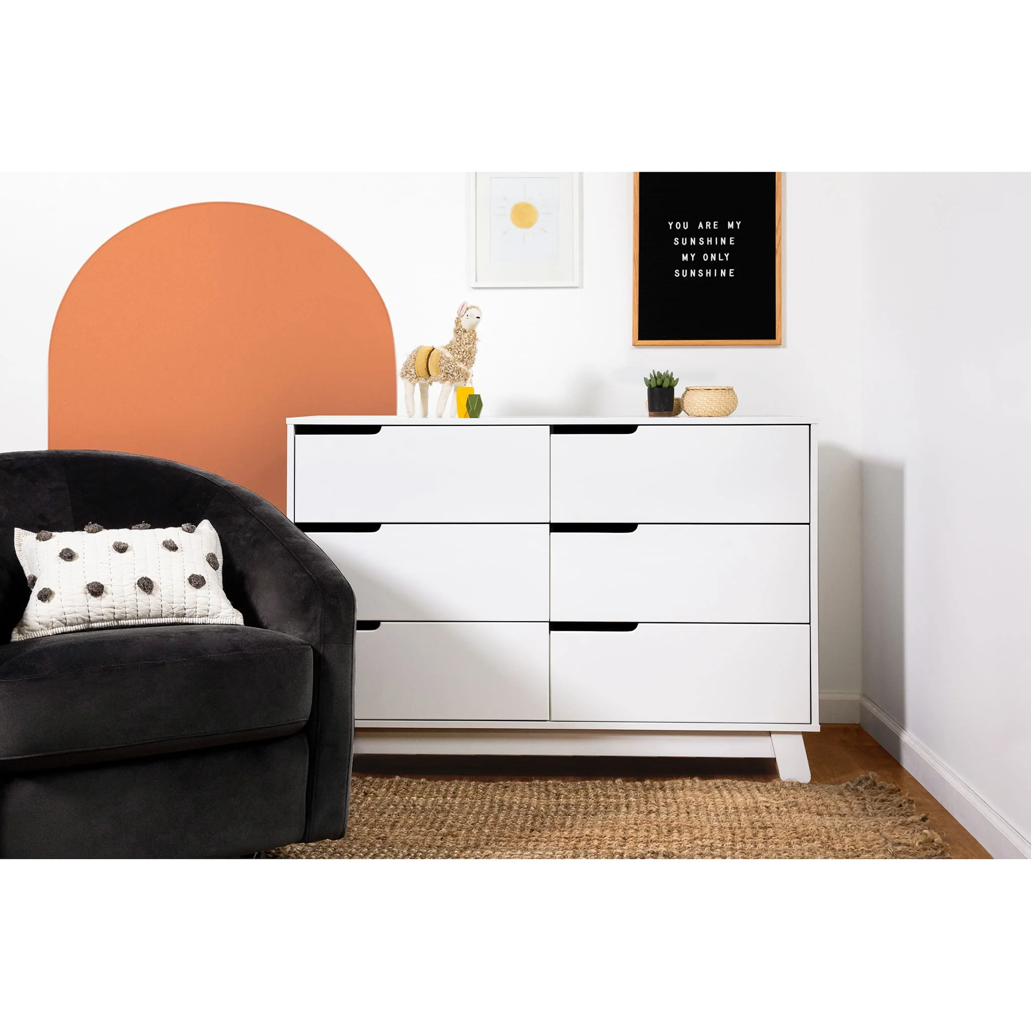 Commode 6 Tiroirs Hudson - Blanc - Image 7