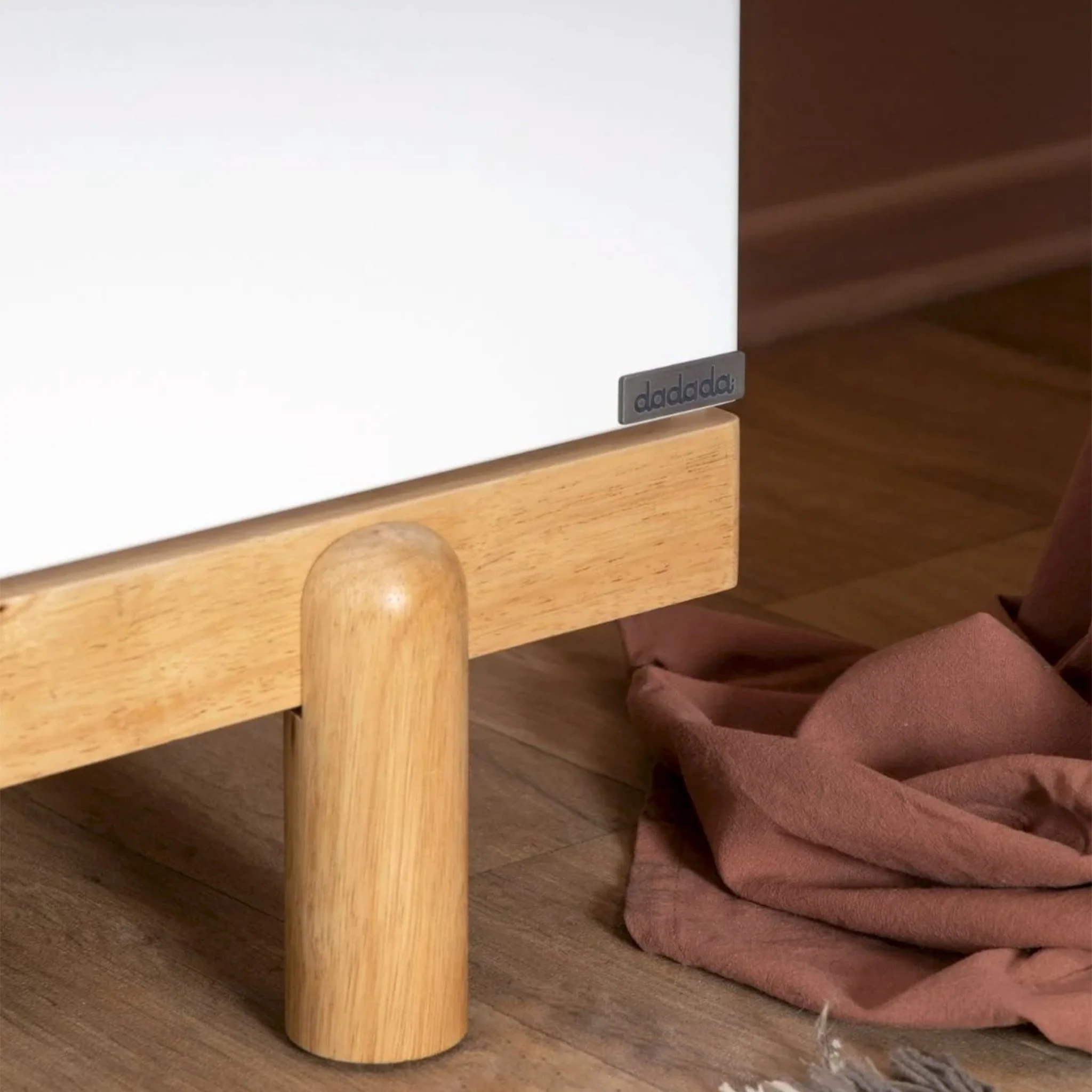 Commode 6 tiroirs Bliss - Blanc / Naturel - Image 6