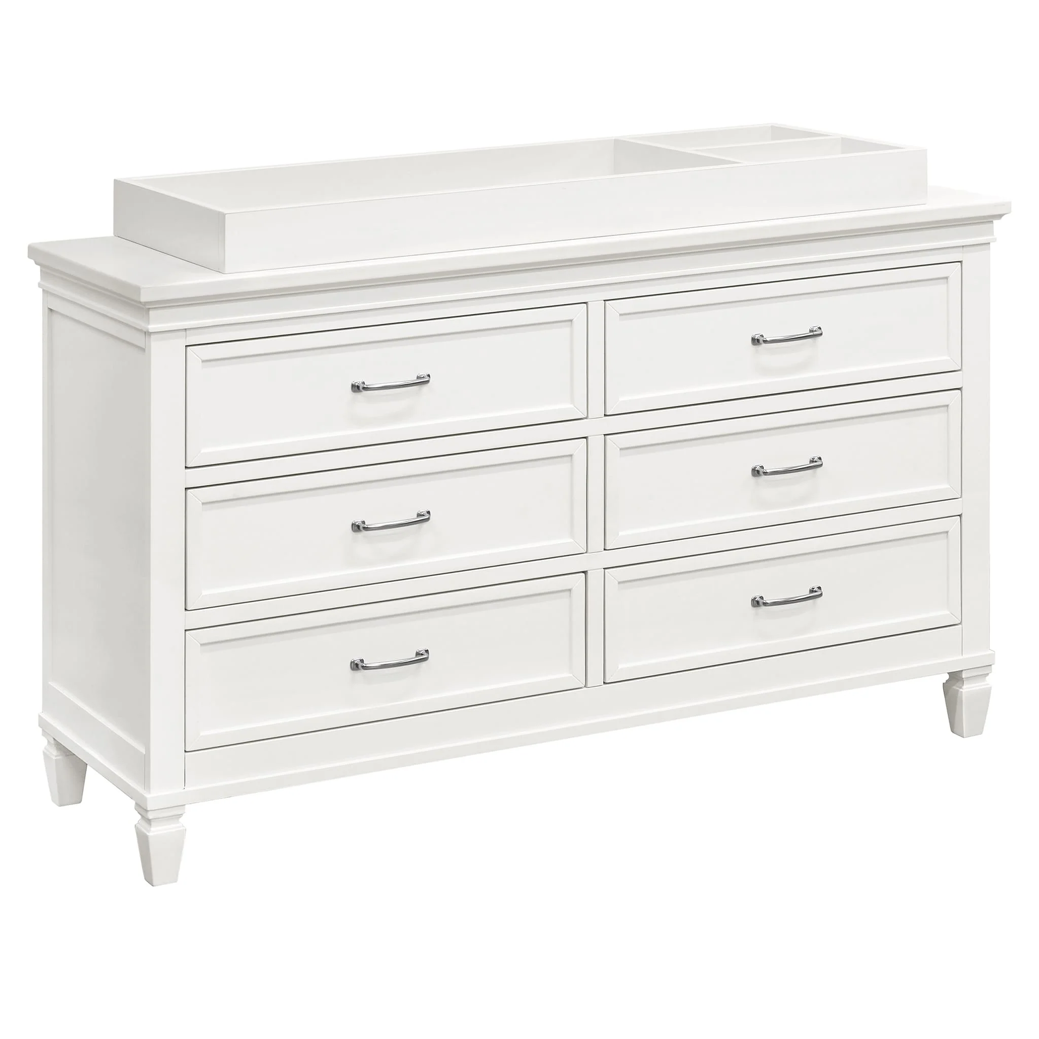 Commode 6 Tiroirs Darlington - Blanc Chaud - Image 5