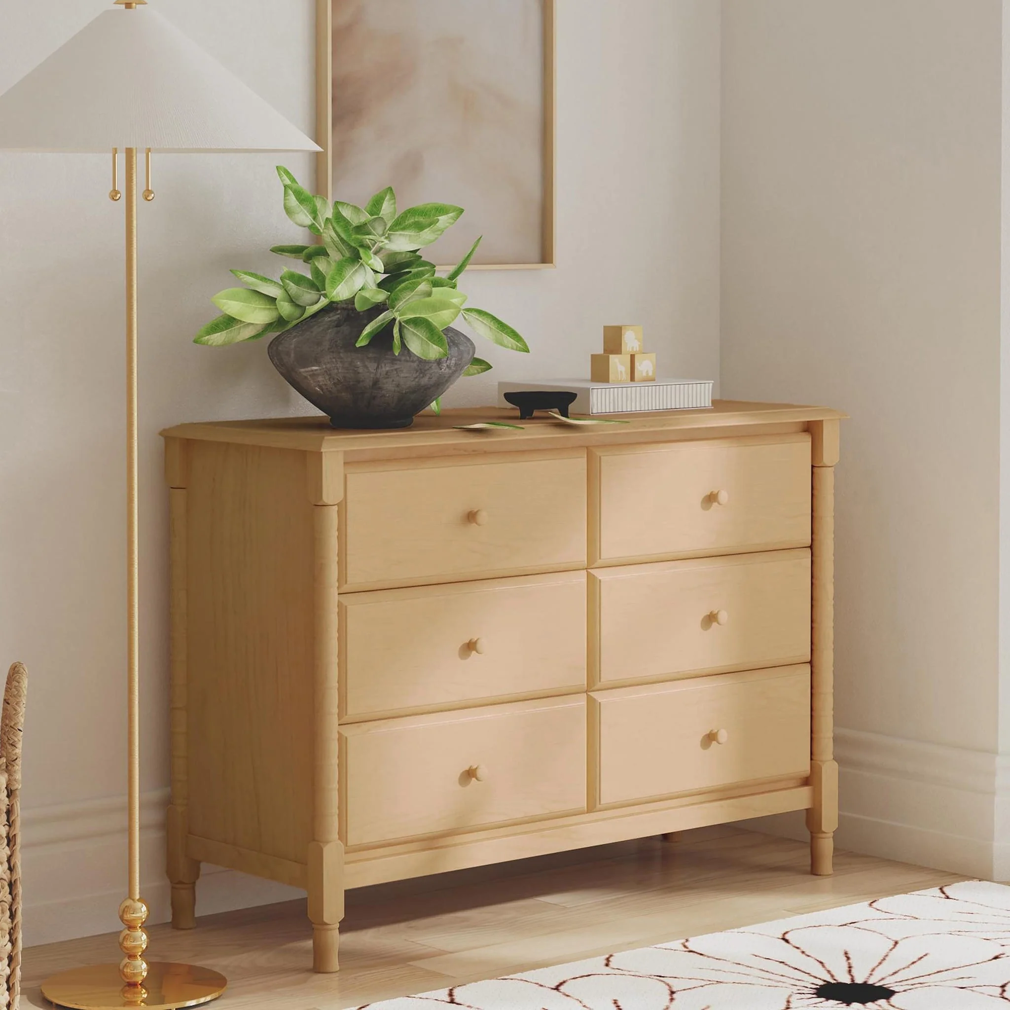 Commode Jenny Lind 6 Tiroirs - Miel - Image 2