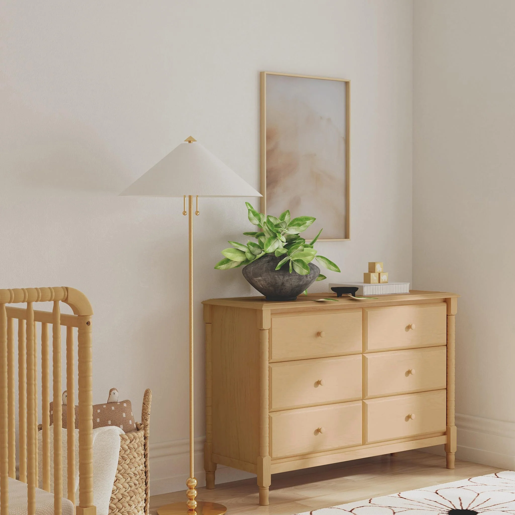 Commode Jenny Lind 6 Tiroirs - Miel - Image 9