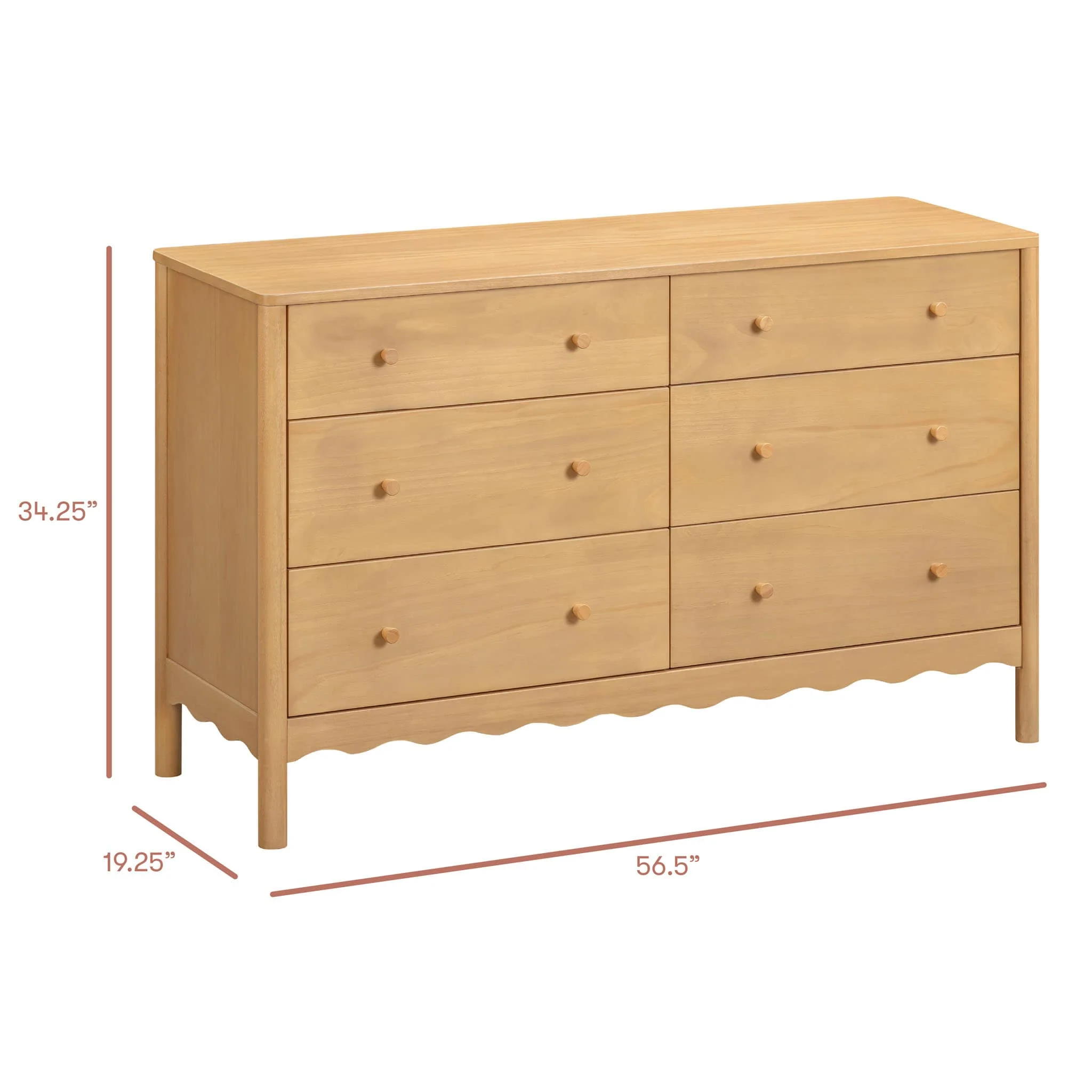 Commode 6 Tiroirs Sweel - Miel - Image 9