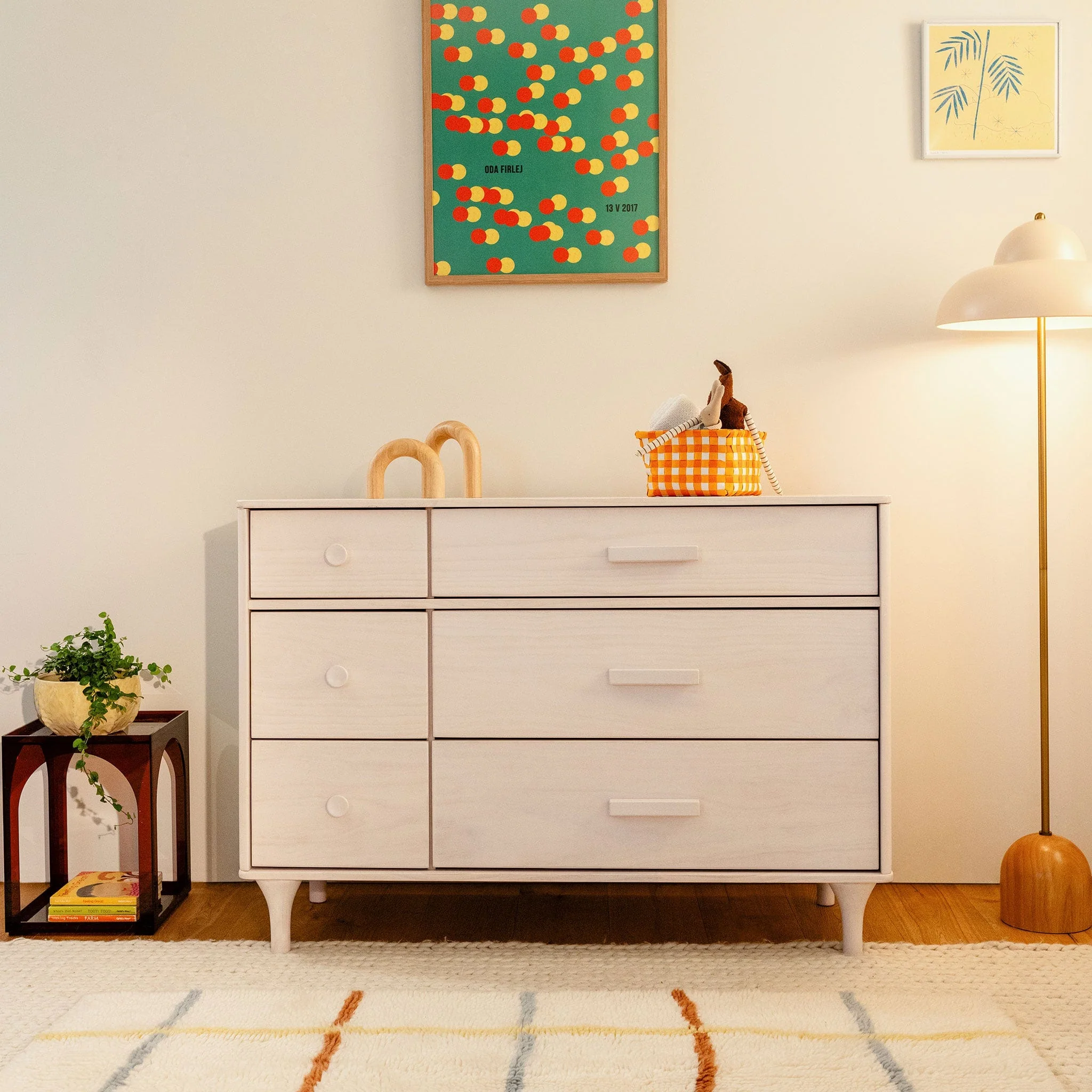 Commode Double 6 Tiroirs Lolly - Naturel Lavé - Image 10