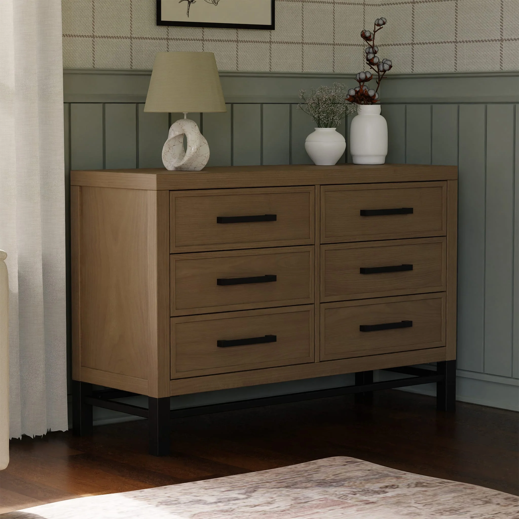 Commode 6 tiroirs Newbern - Bois - Image 3