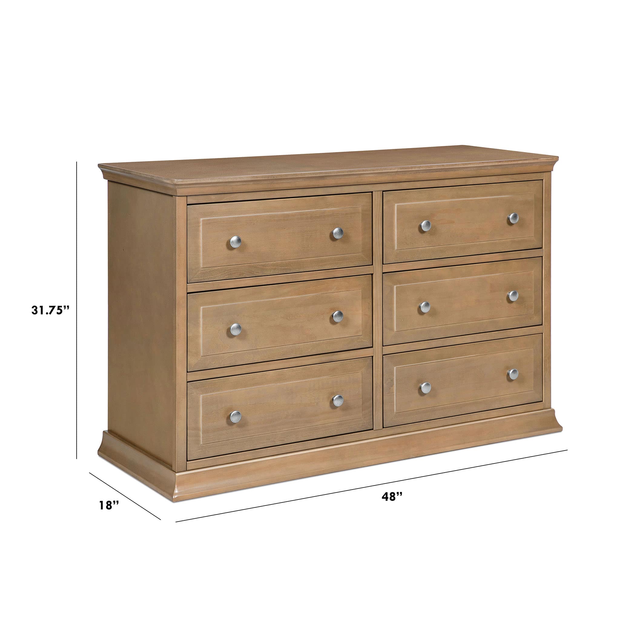 Commode Double 6 Tiroirs Signature Davinci - Noisette - Image 6