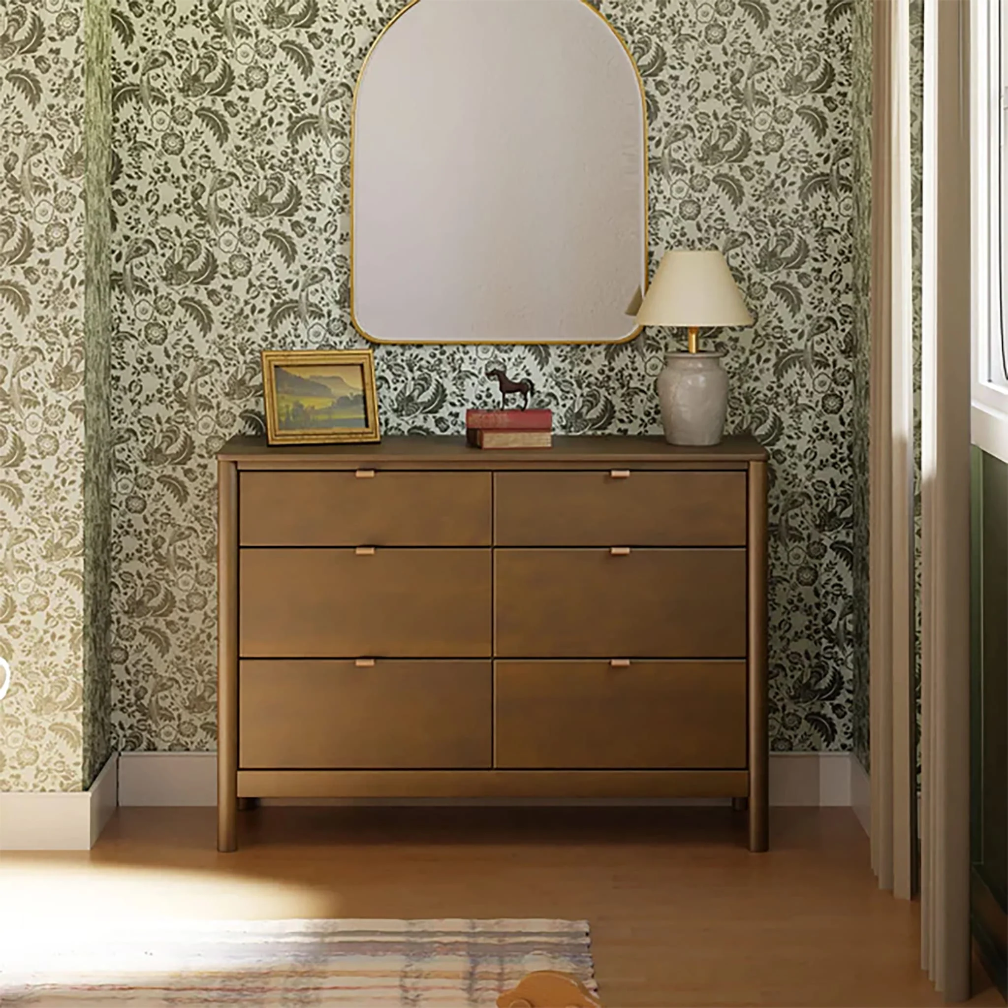 Commode Bondi à 6 tiroirs - Noyer Naturel - Image 2