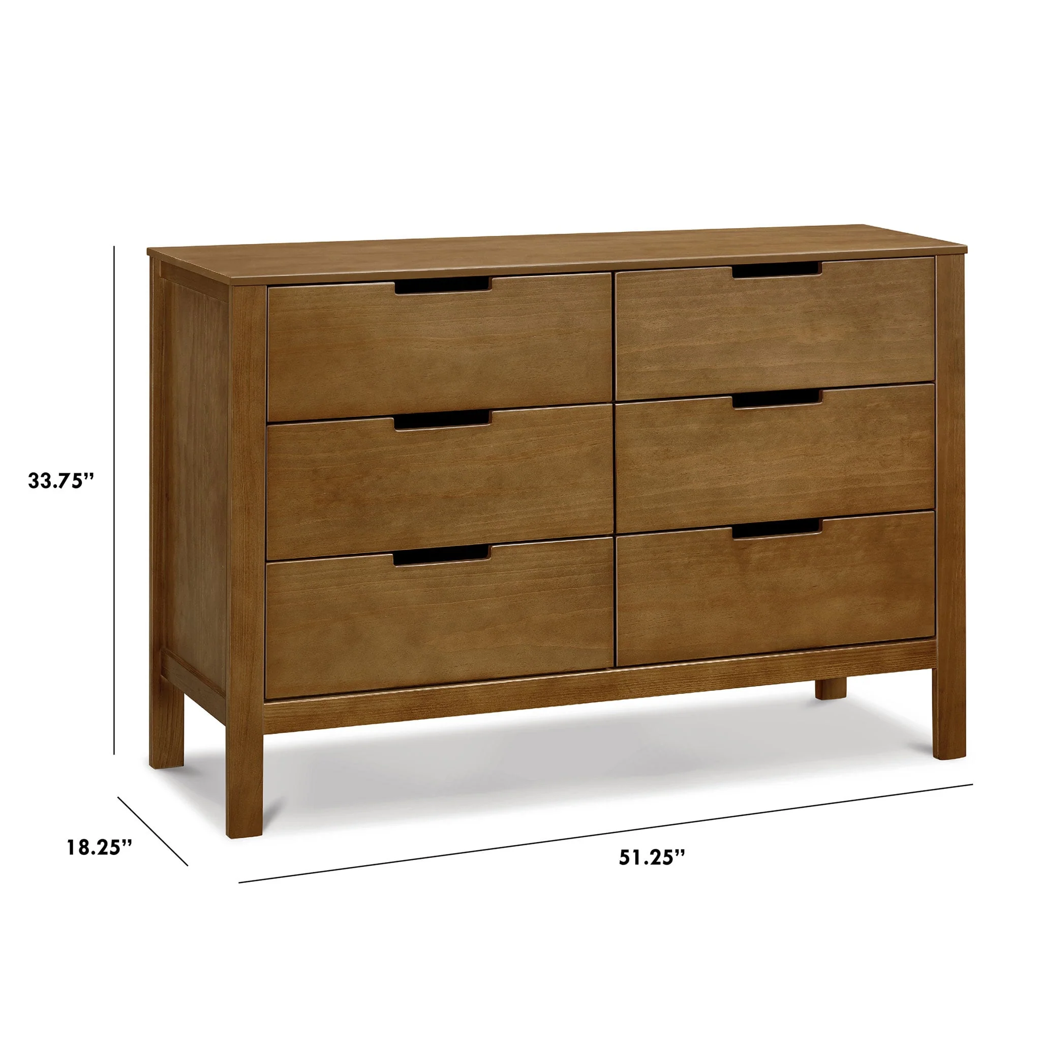 Commode 6 Tiroirs Colby - Noyer - Image 8