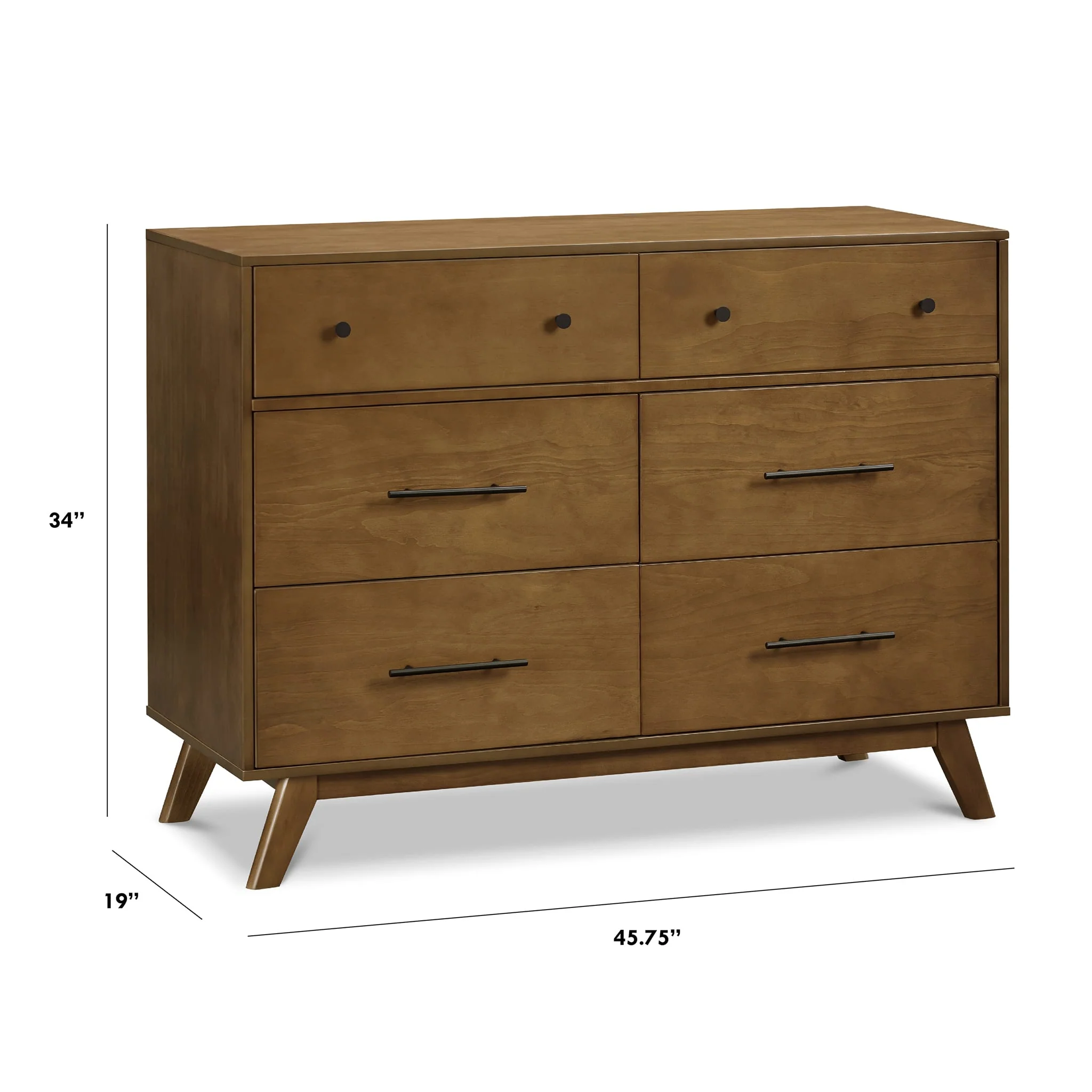 Commode 6 Tiroirs Otto - Noyer - Image 4