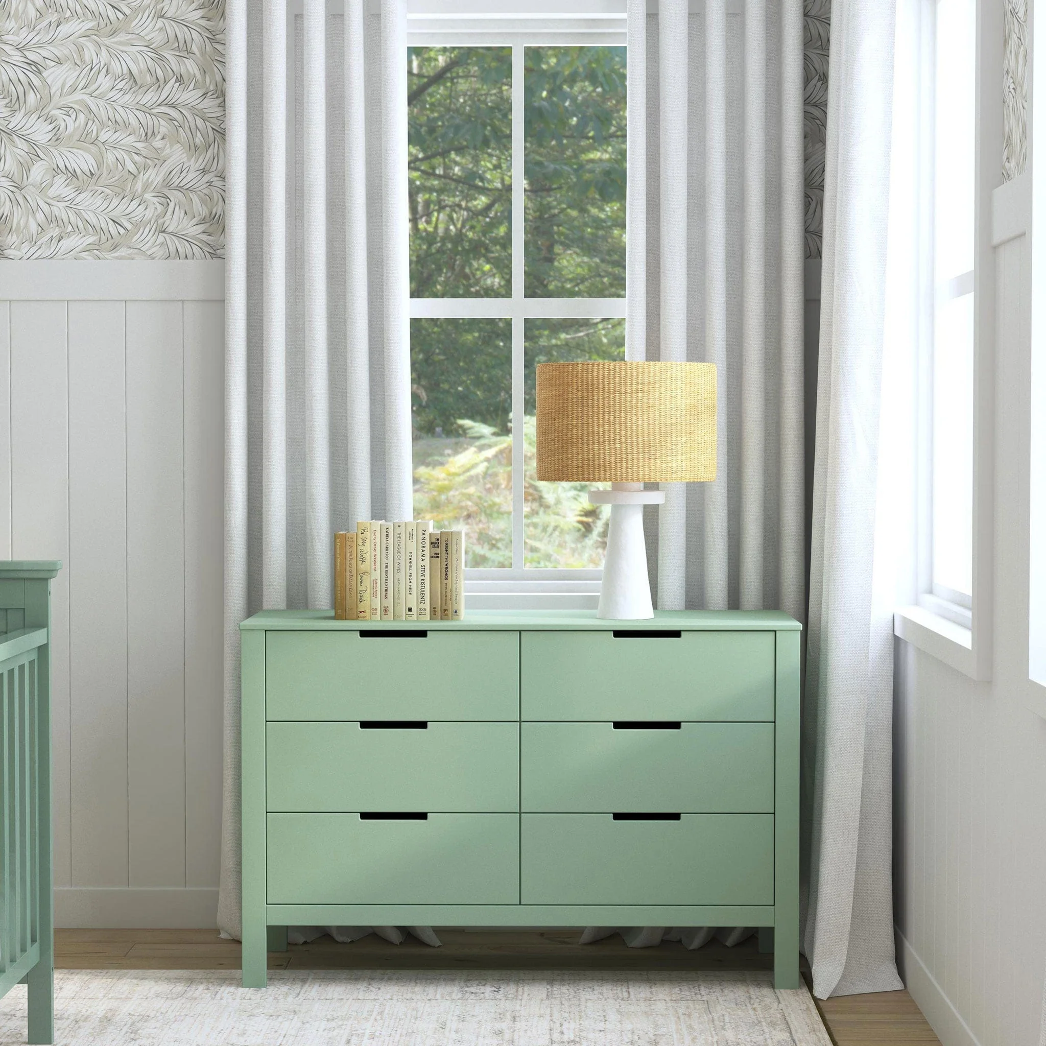 Commode 6 Tiroirs Colby - Sauge - Image 2