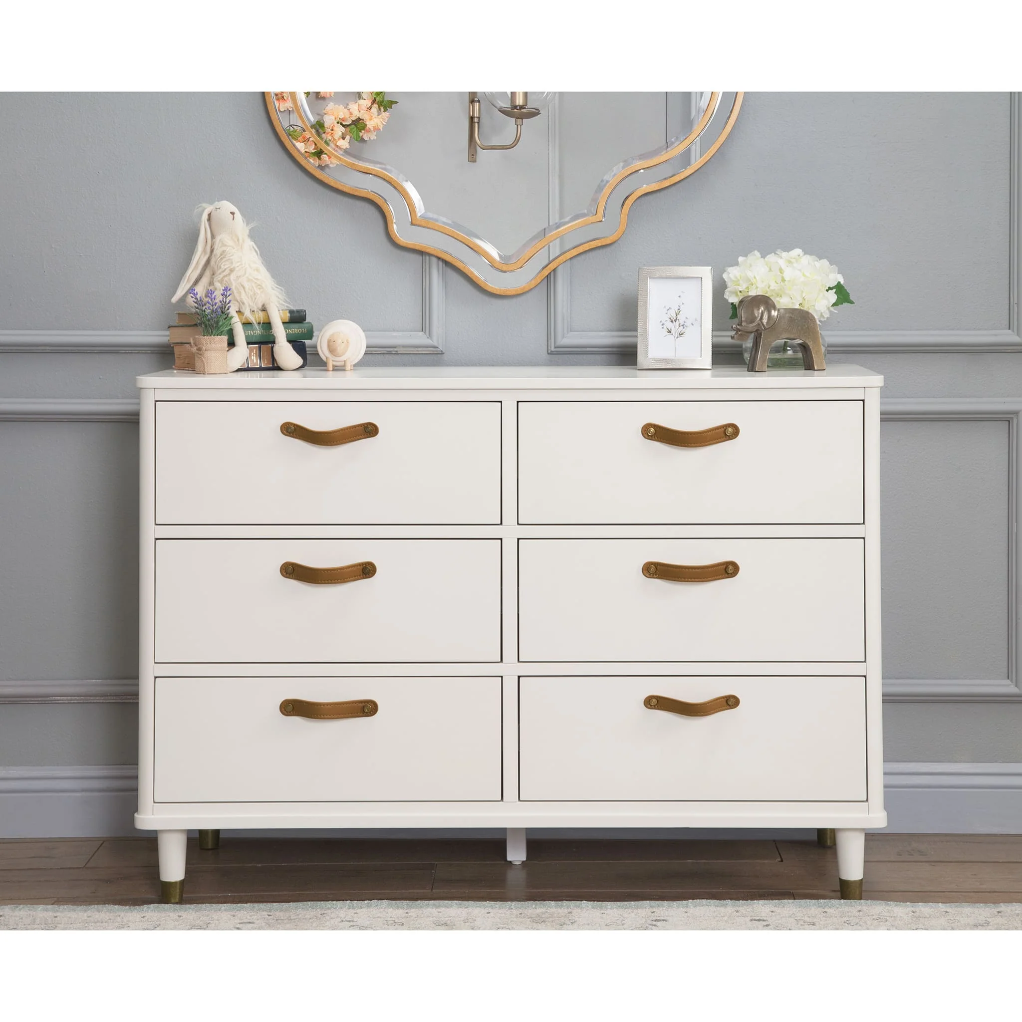 Commode 6 Tiroirs Tanner - Blanc Chaud - Image 5