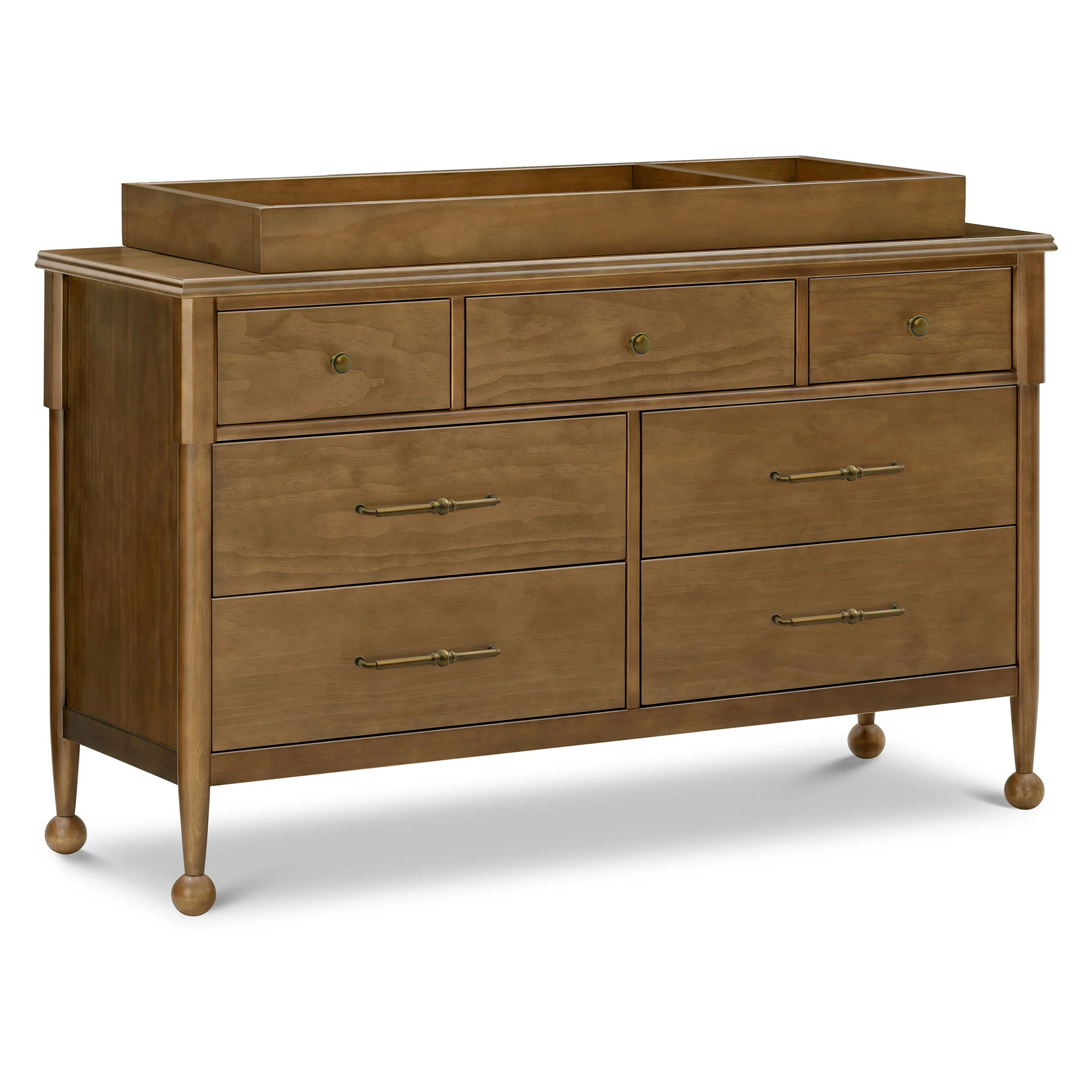 Commode 7 Tiroirs Alouette - Noyer Naturel - Image 9