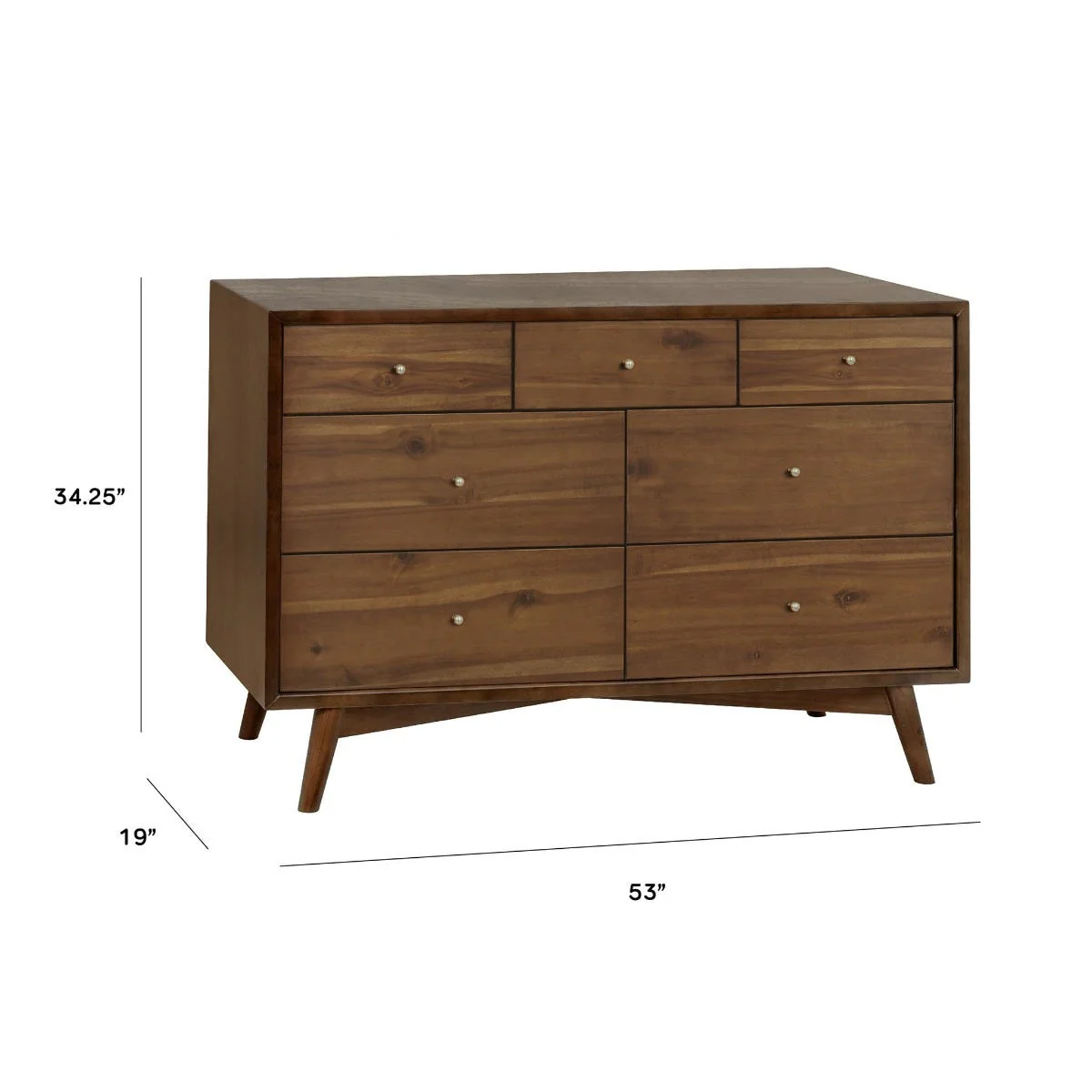 Commode 7 Tiroirs Palma - Noyer - Image 5
