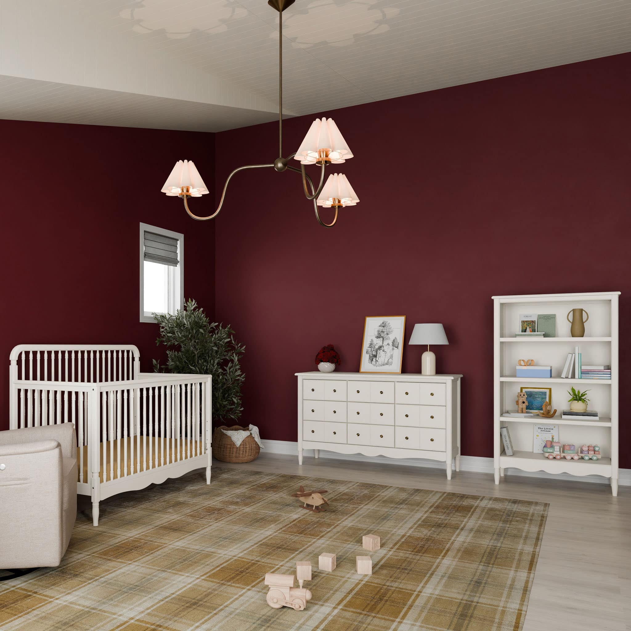 Bureau 9 Tiroirs Liberty - Blanc Chaud - Image 9