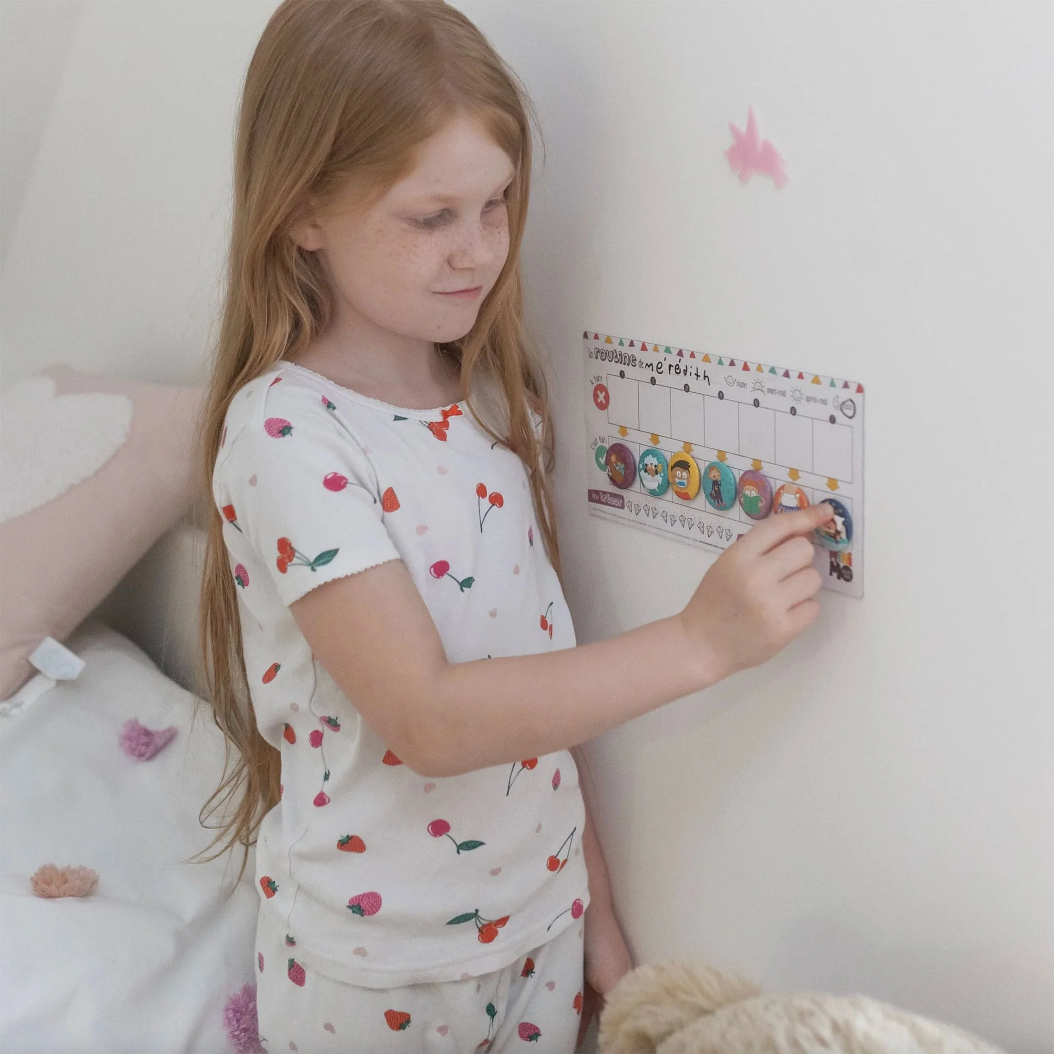 Calendrier Ma routine quotidienne – 25 aimants + 2 tableaux + 1 marqueur - Image 4