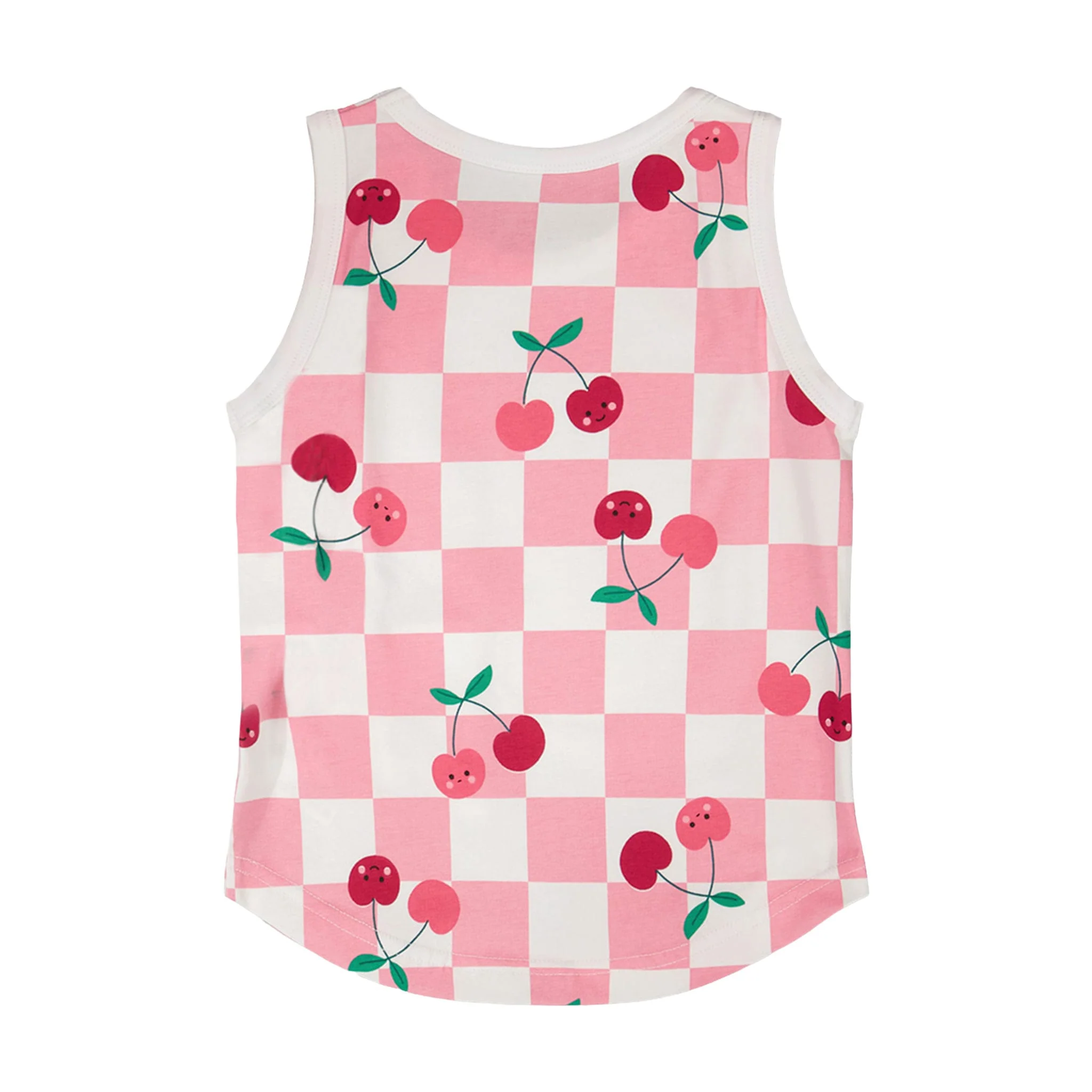 Camisole Carreaux Cerise 7-10ans - Image 4