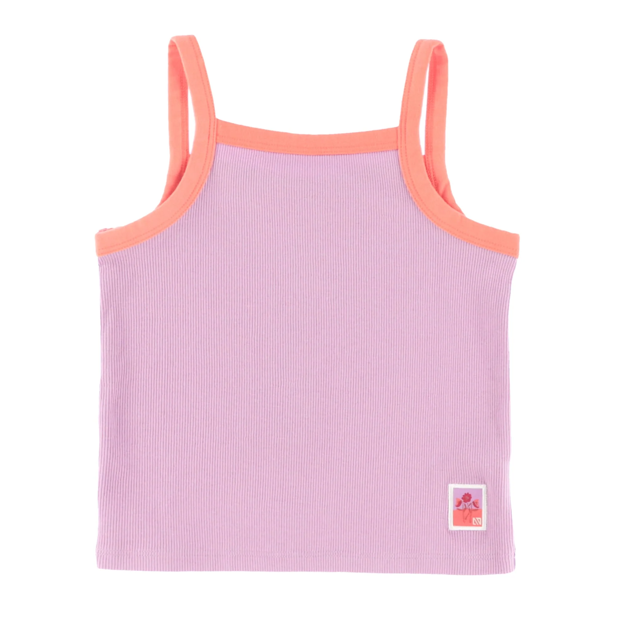 Camisole Côtelée Fleurs 2-12ans