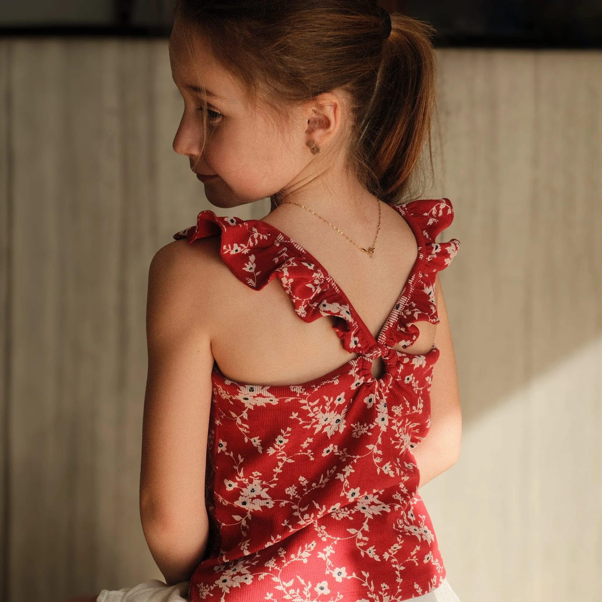 Camisole Fleurs Cerises 7-14ans - Image 2