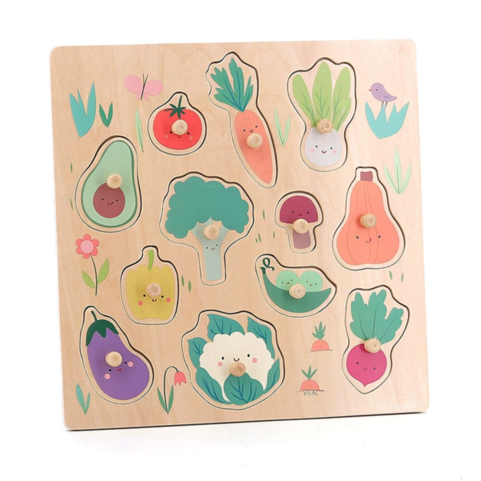 Casse-tête en Bois - Légumes Jardin - Image 2
