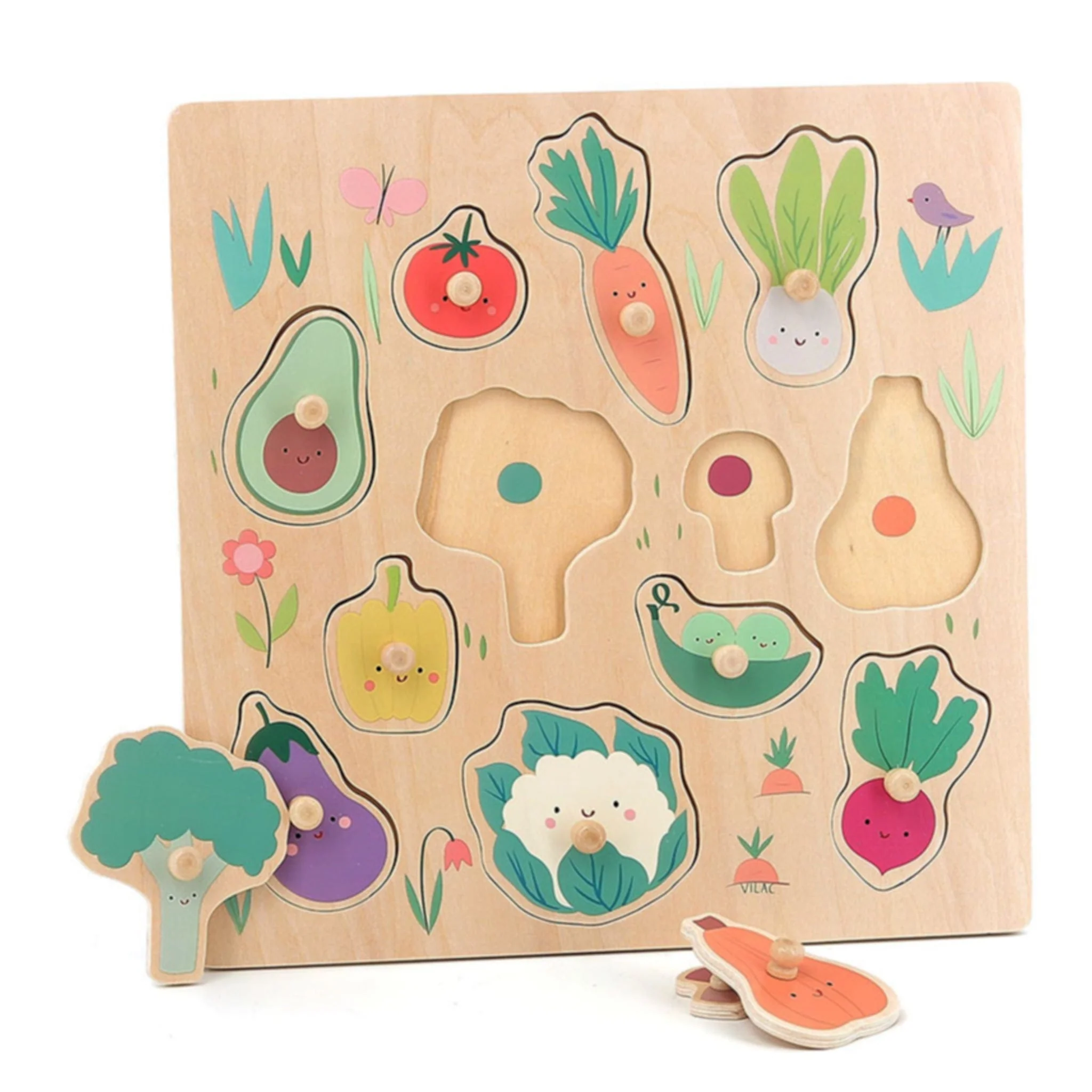 Casse-tête en Bois - Légumes Jardin - Image 3