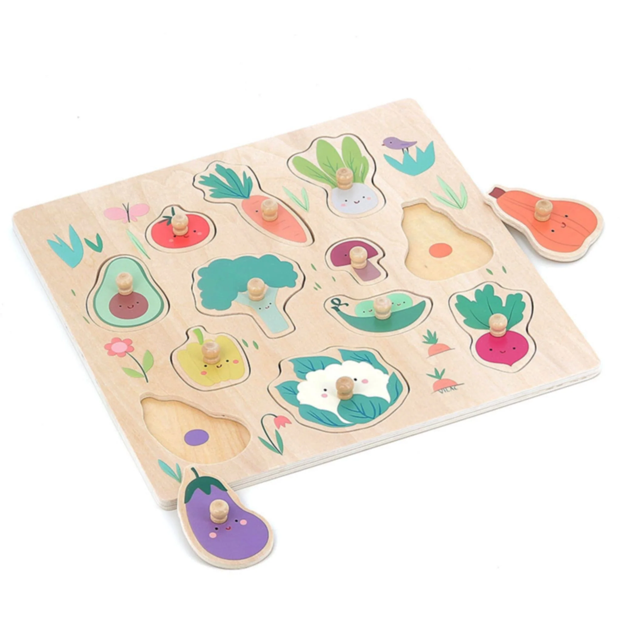 Casse-tête en Bois - Légumes Jardin - Image 4